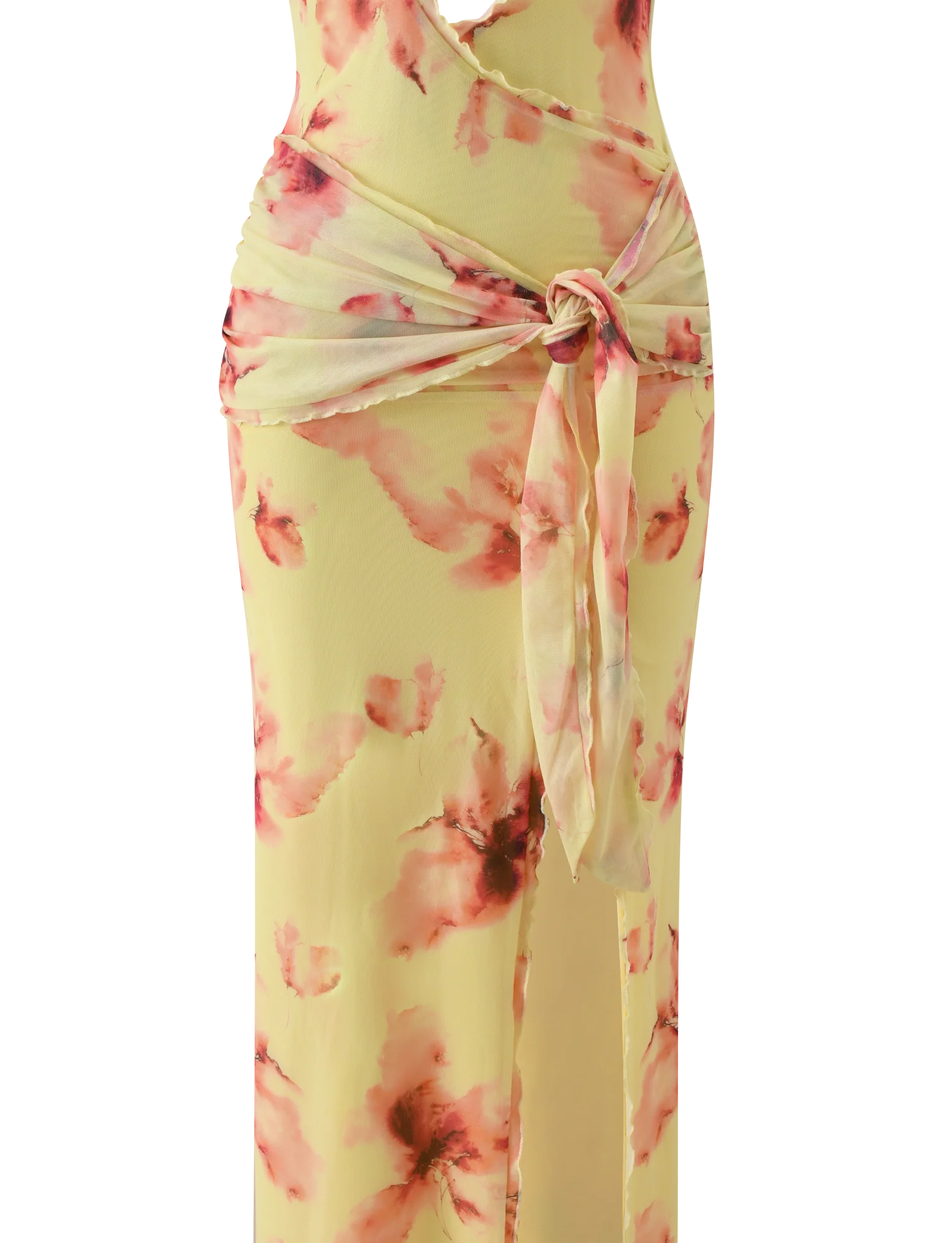 ALLEGRA MAXI DRESS - YELLOW WATERCOLOUR FLORAL - Image 10