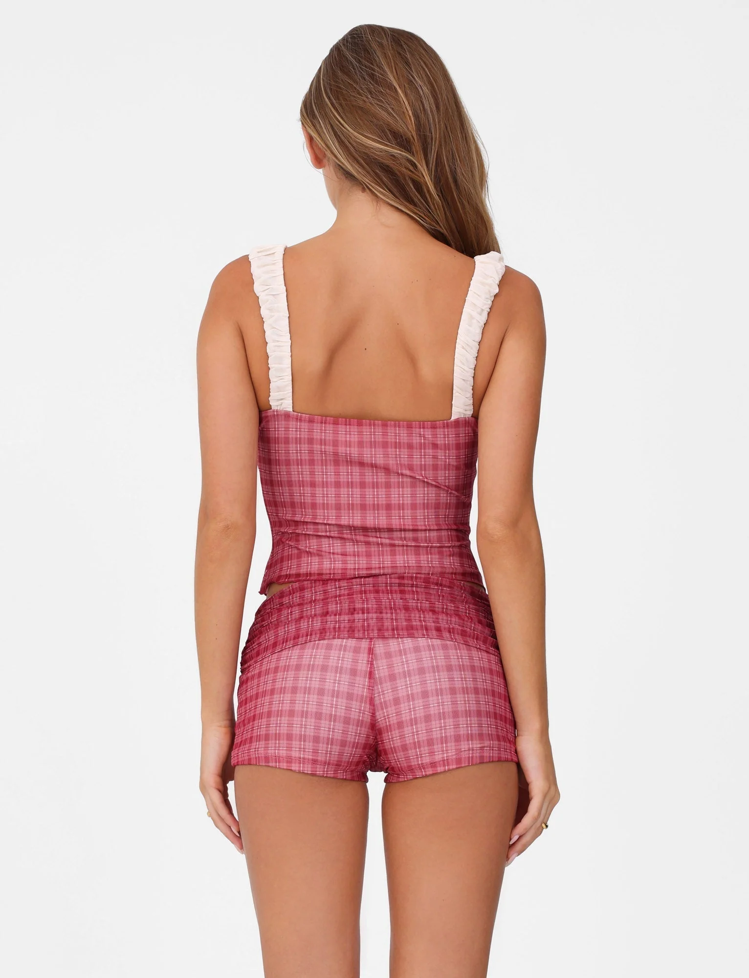 AMARAN TOP - RED : RED CHECK - Image 6