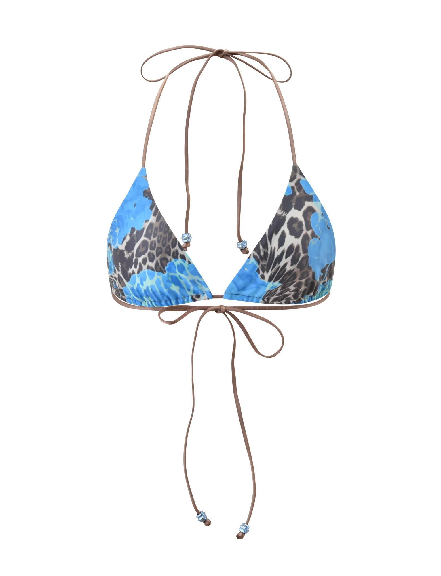 AVE BIKINI TOP - BLUE LEOPARD - Image 6