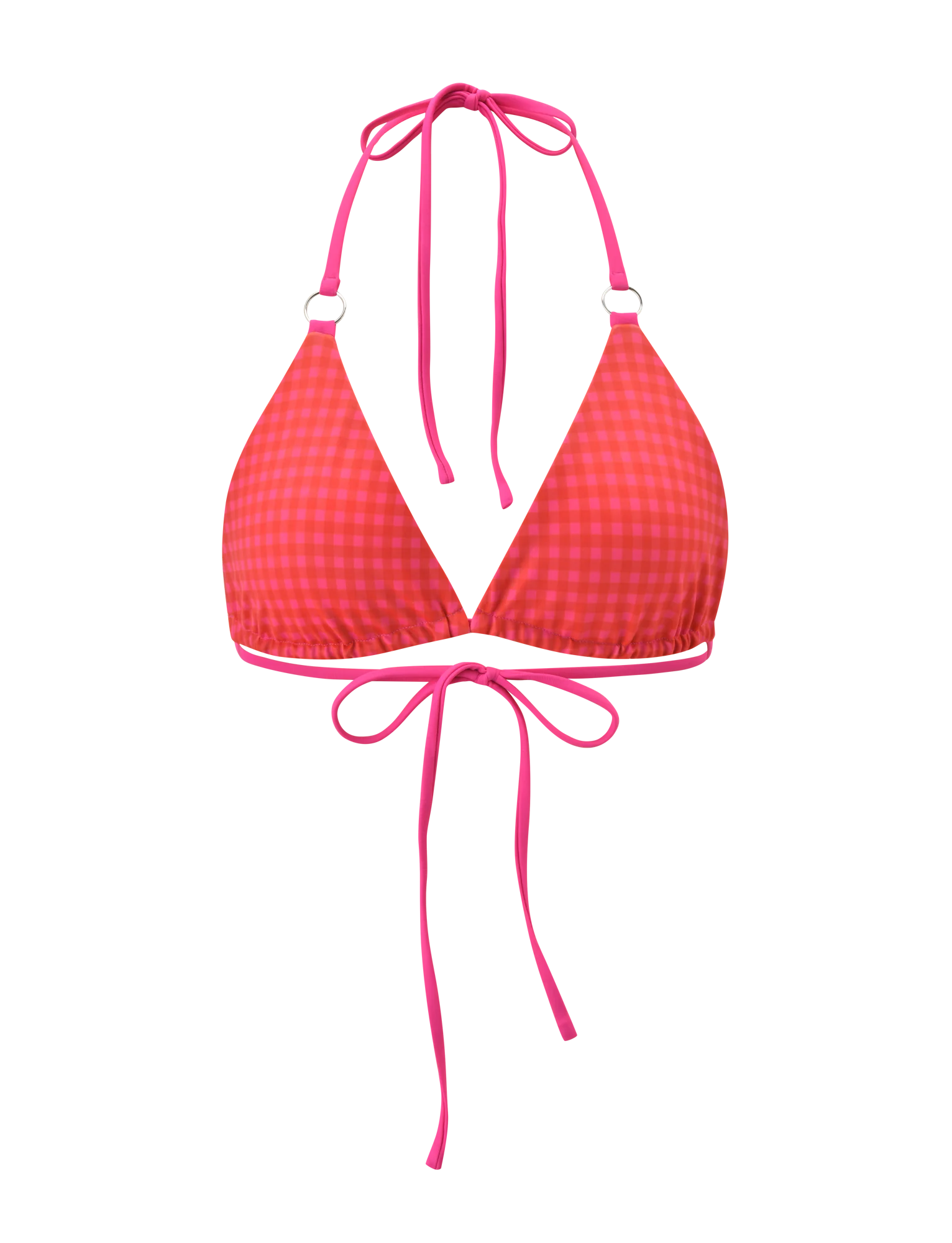 AYANNA REVERSIBLE BIKINI TOP - GINGHAM AND RESORT PLAID - Image 10
