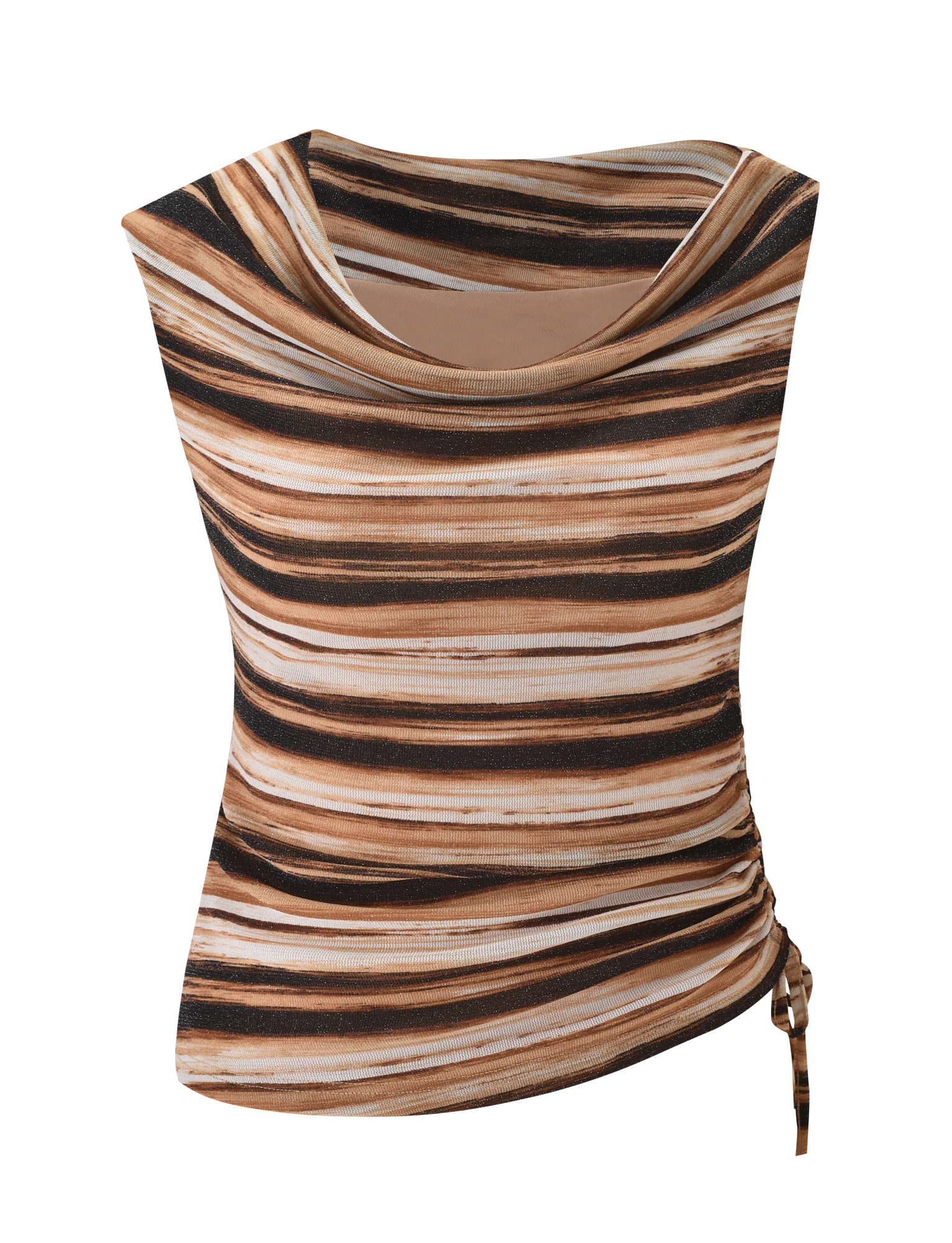 BRAELYN TOP - BROWN STRIPE - Image 6