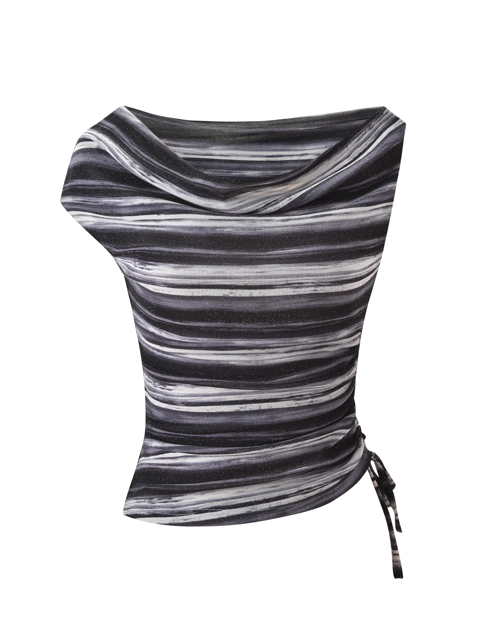 BRAELYN TOP - GREY STRIPE - Image 7