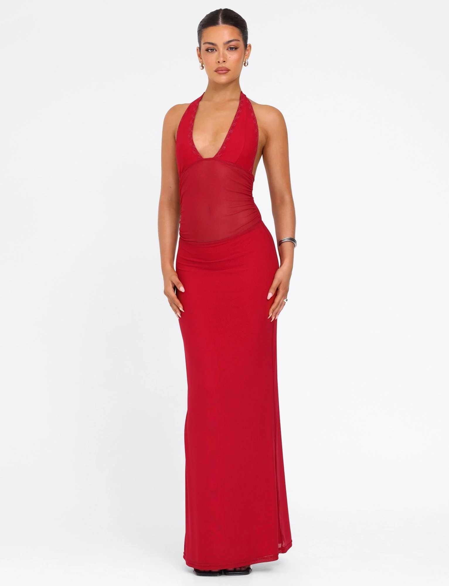 BRESILY MAXI DRESS - RED - Image 3