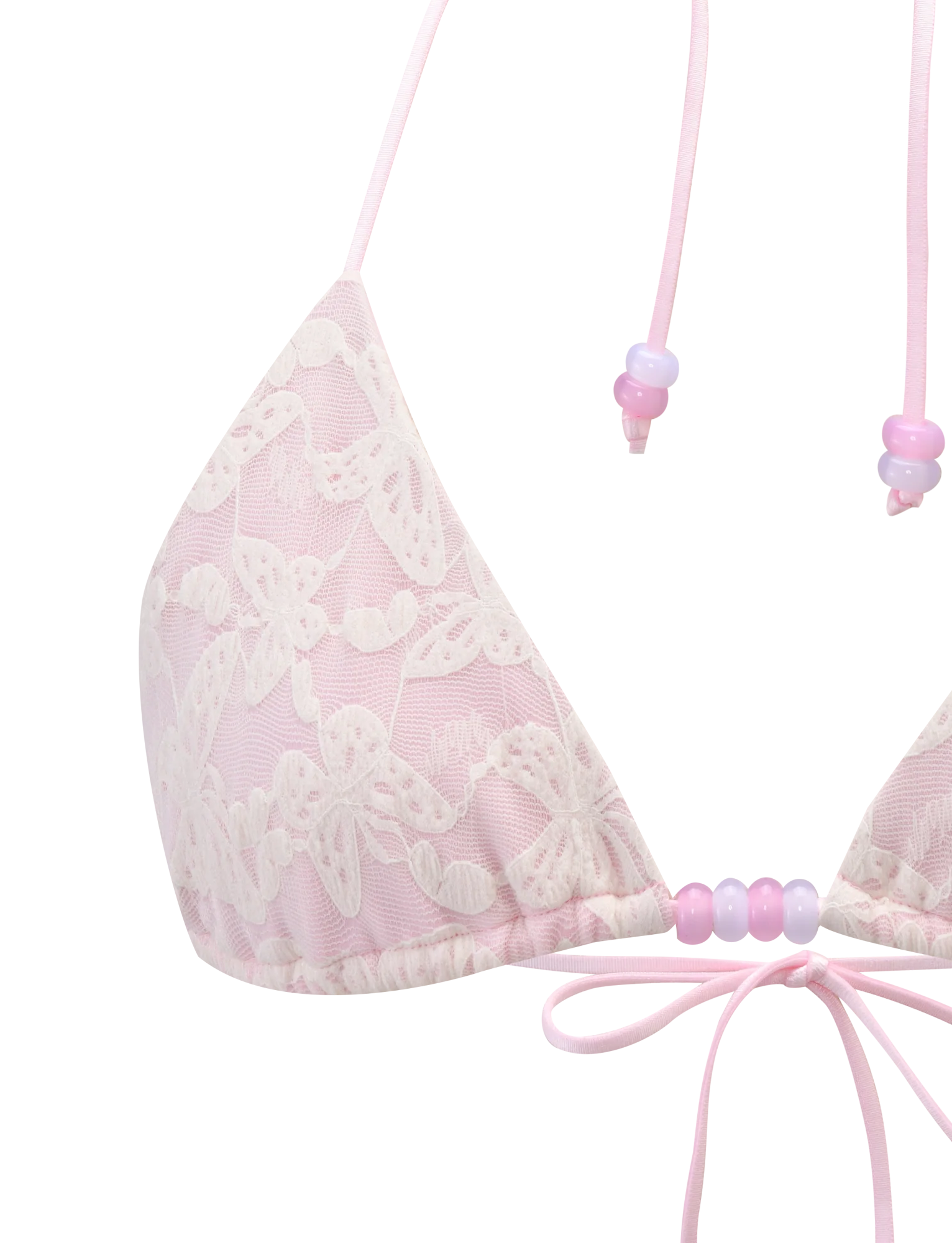 BRIGITTE BIKINI TOP - IVORY LACE - Image 8