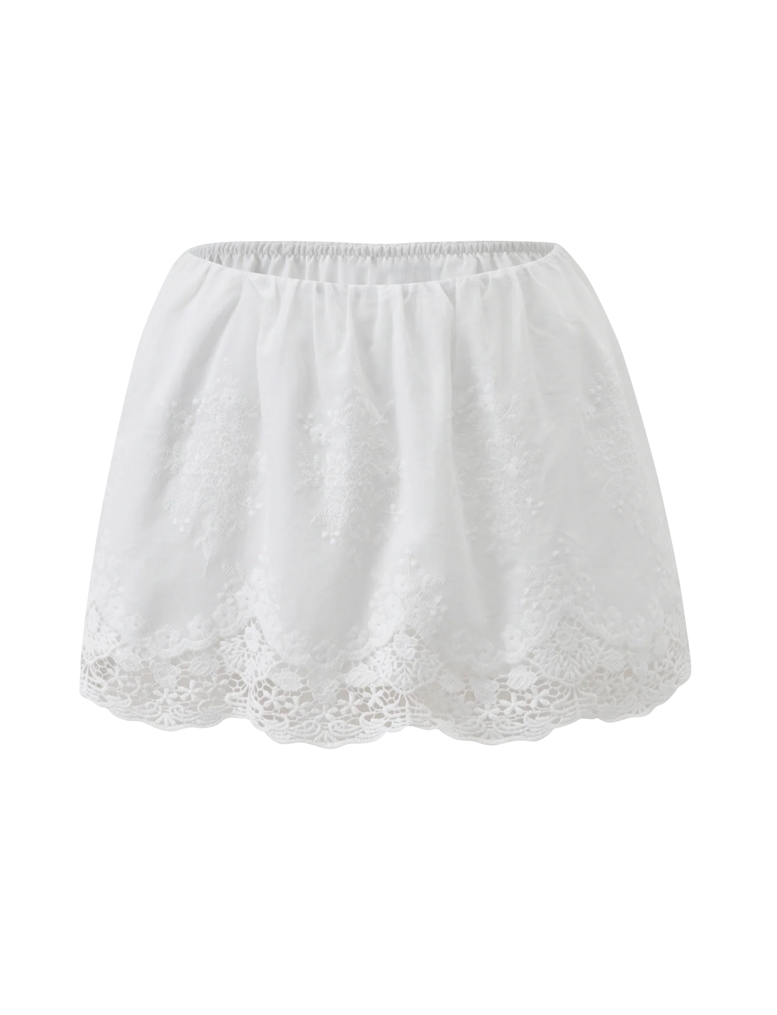 CAILEIGH MINI SKIRT - WHITE - Image 6