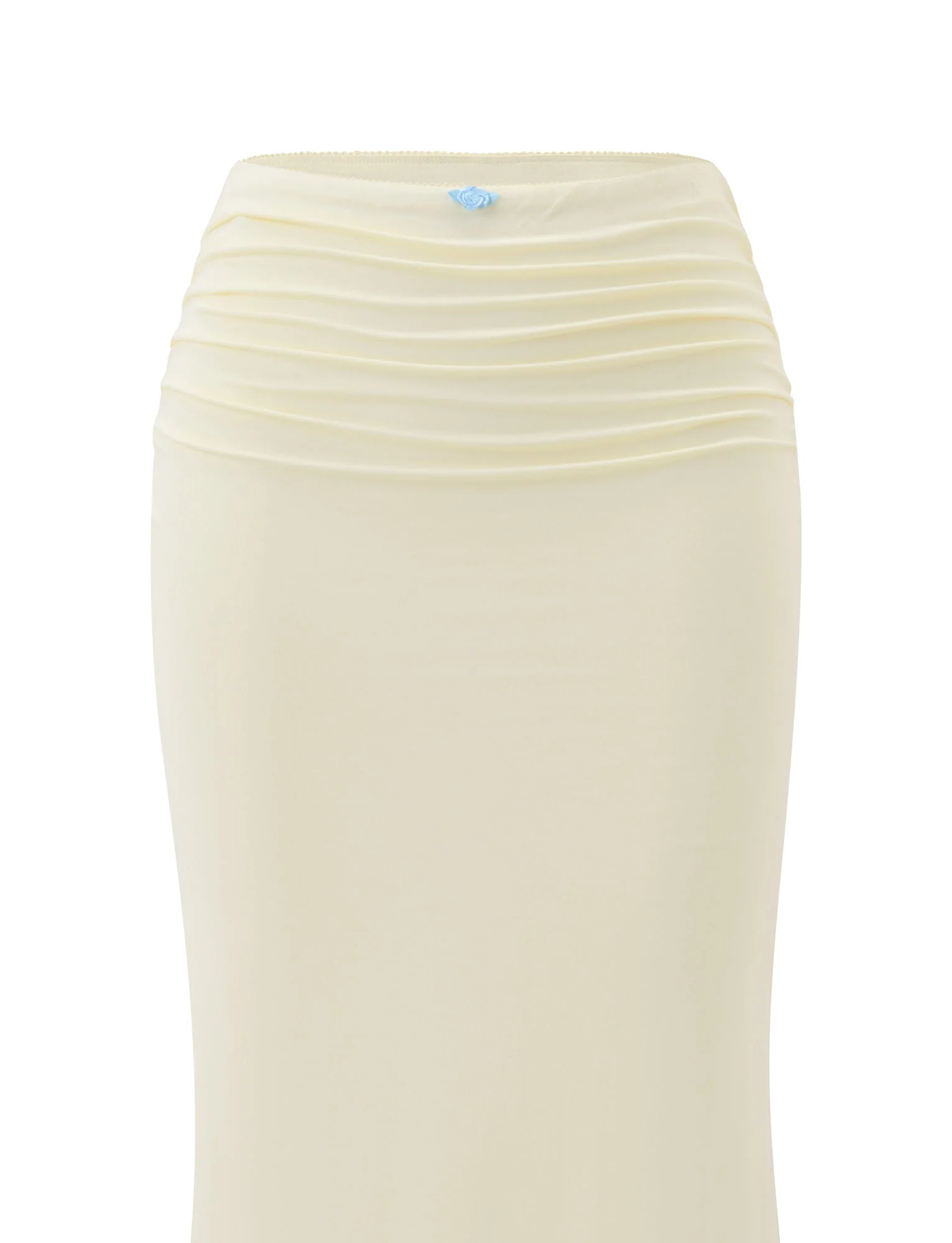 CALINA LACE PANEL MIDI SKIRT - CREAM - Image 7