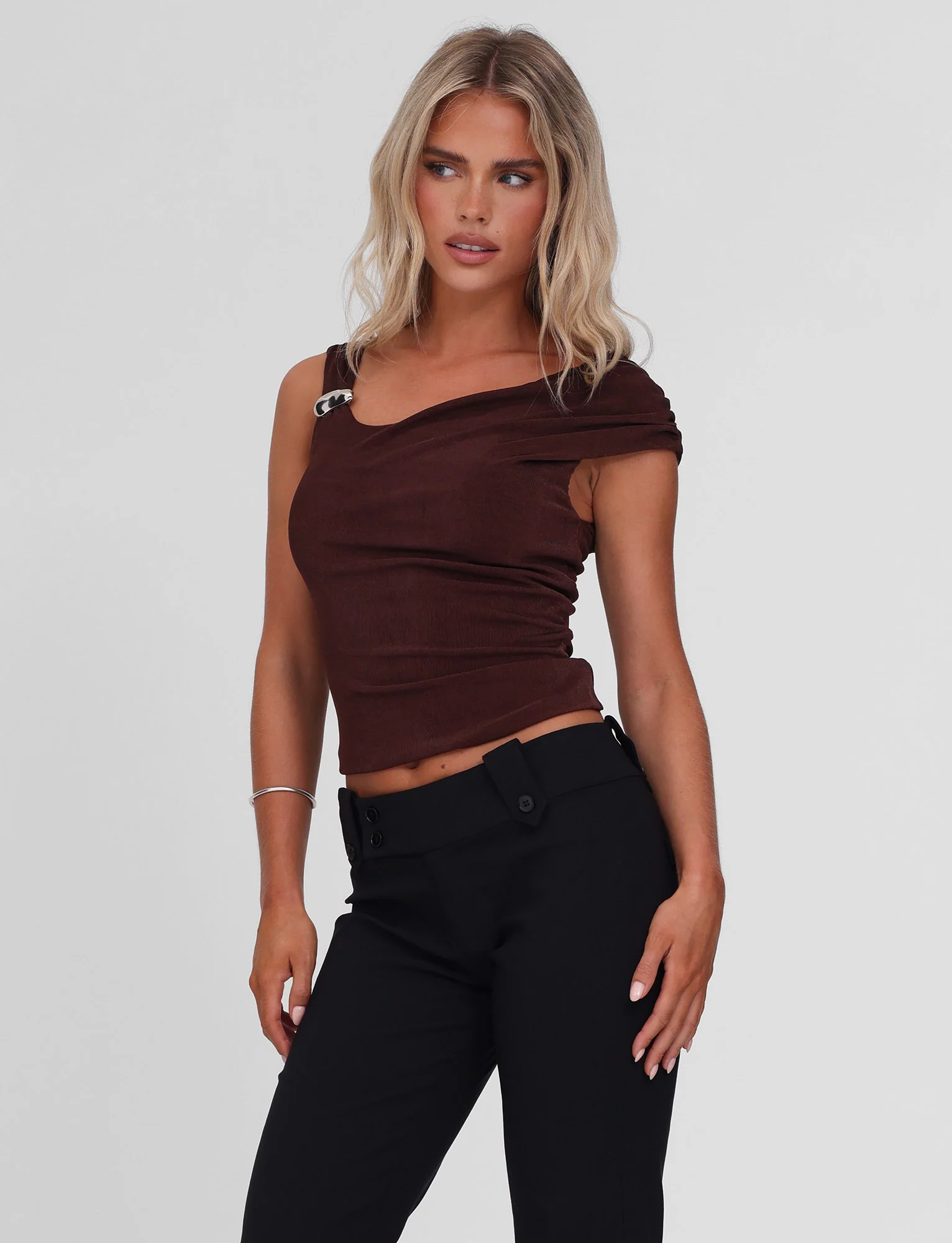 CASSIAN TOP - CHOCOLATE - Image 3