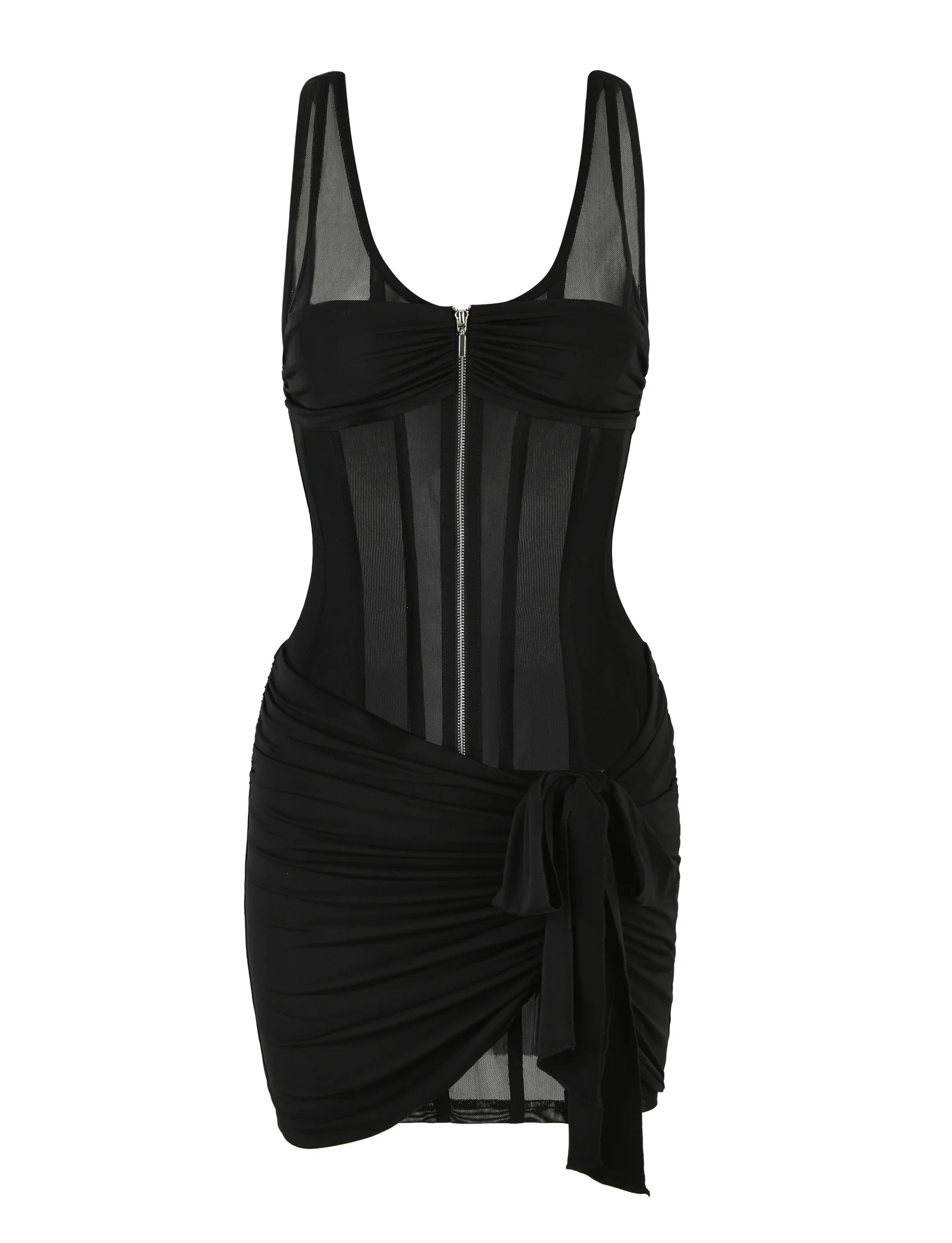 CATERINA MINI DRESS - BLACK - Image 7