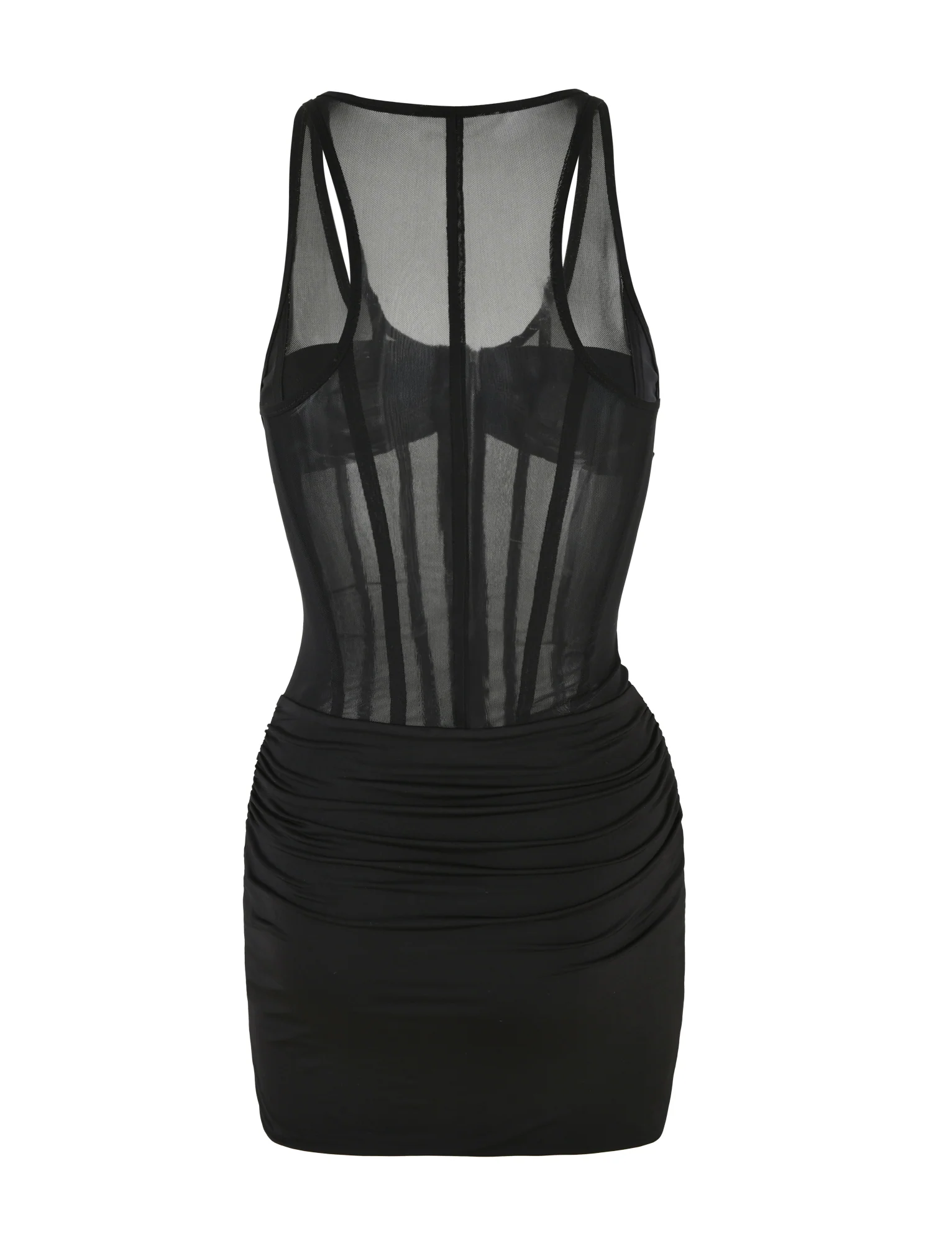 CATERINA MINI DRESS - BLACK - Image 8
