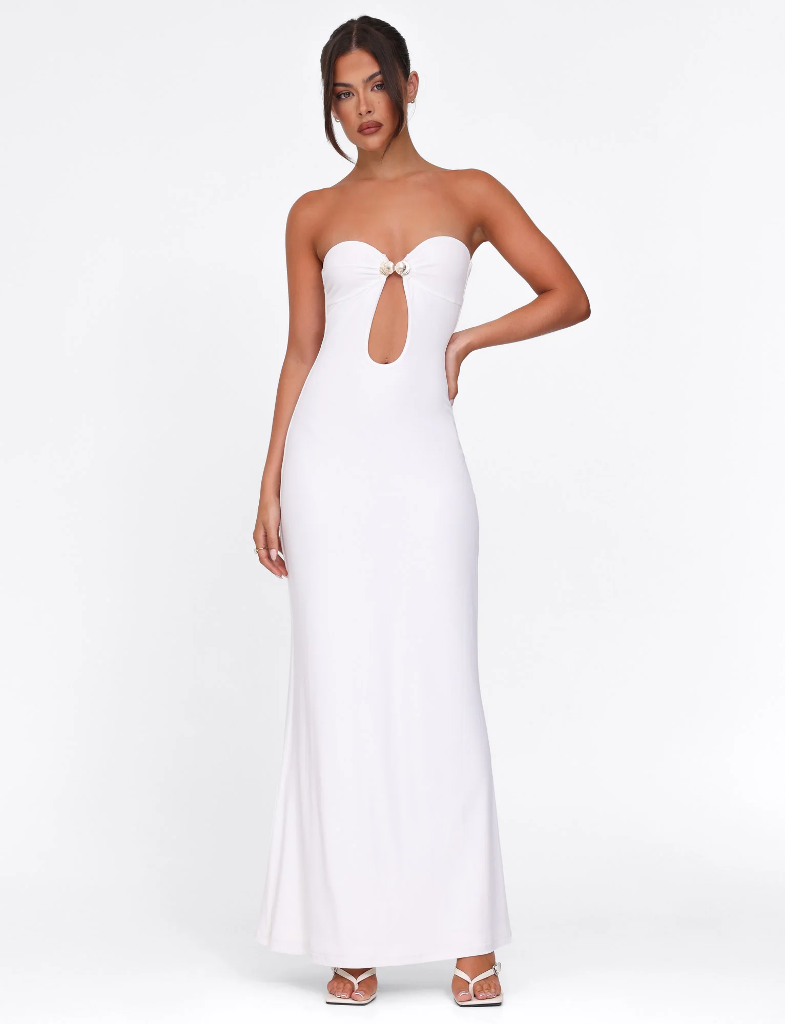 CECILY MAXI DRESS - WHITE - Image 6