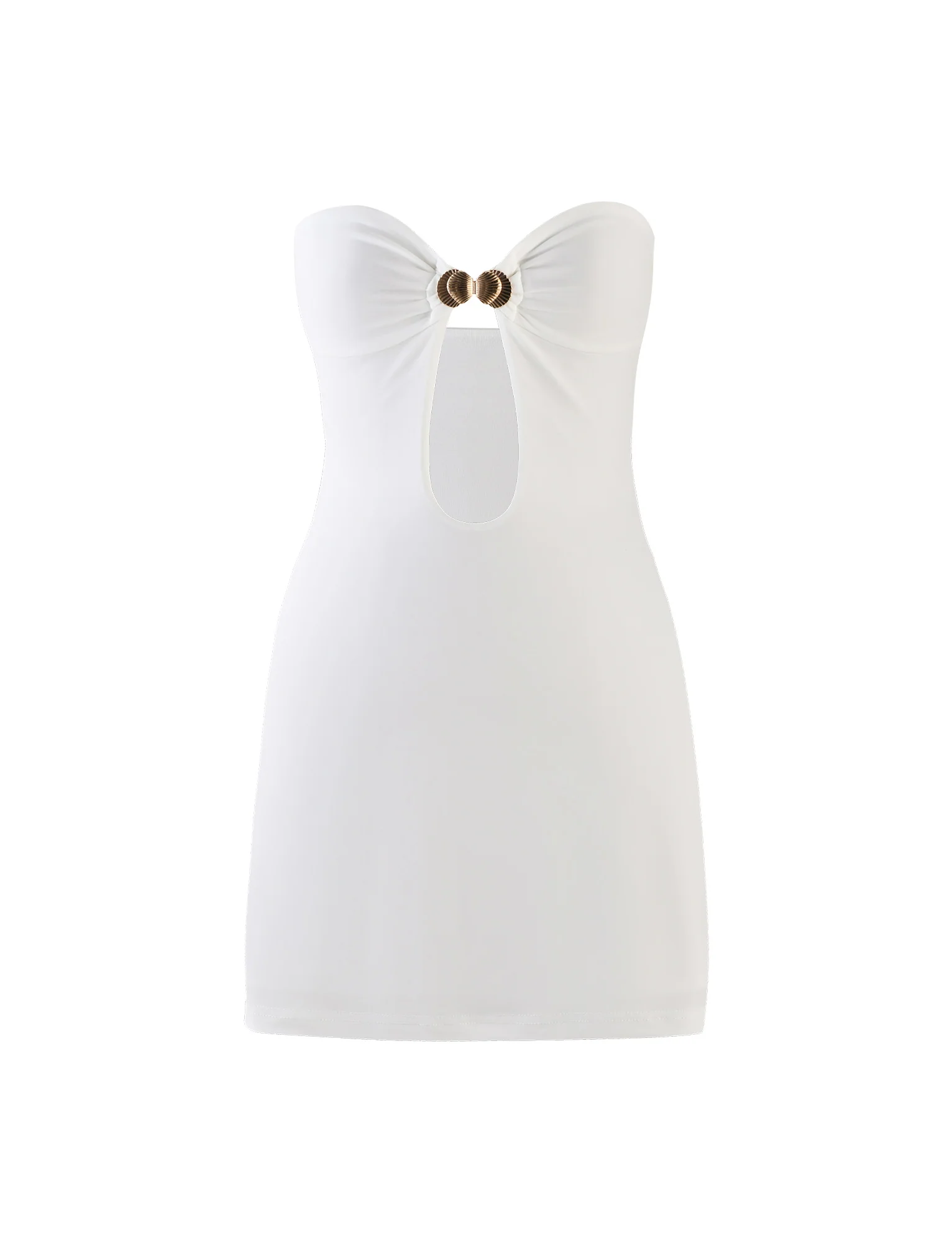 CECILY MINI DRESS - WHITE - Image 5