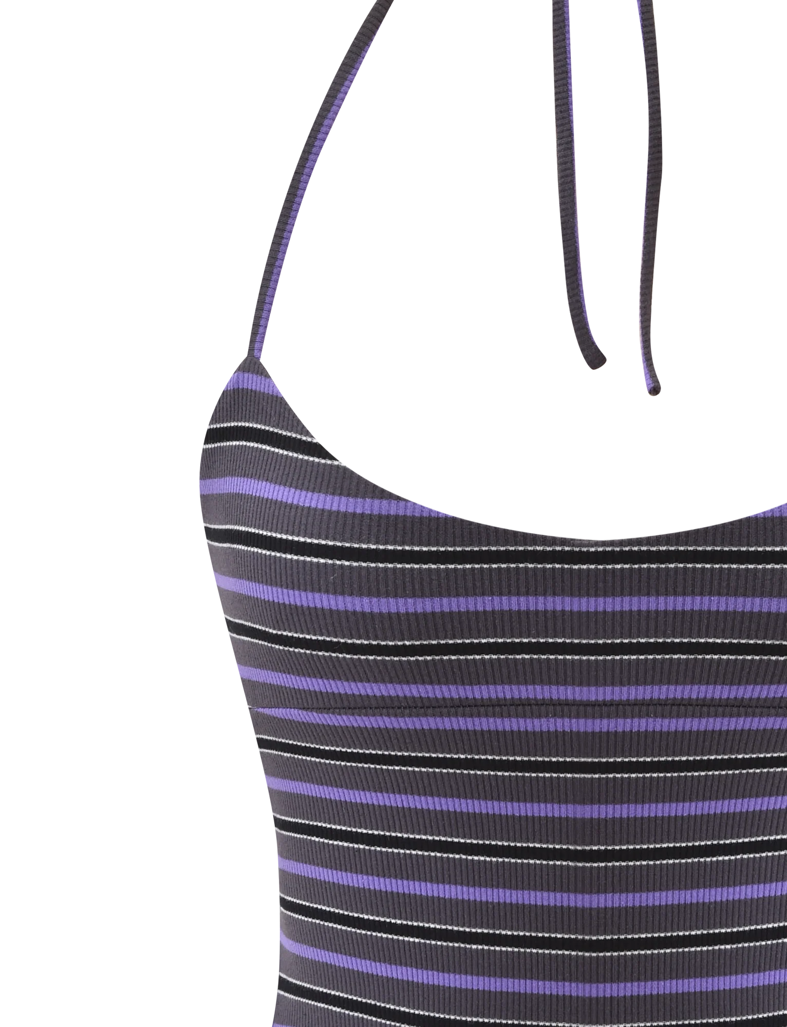 CERYS RIB TOP - GREY STRIPE - Image 10
