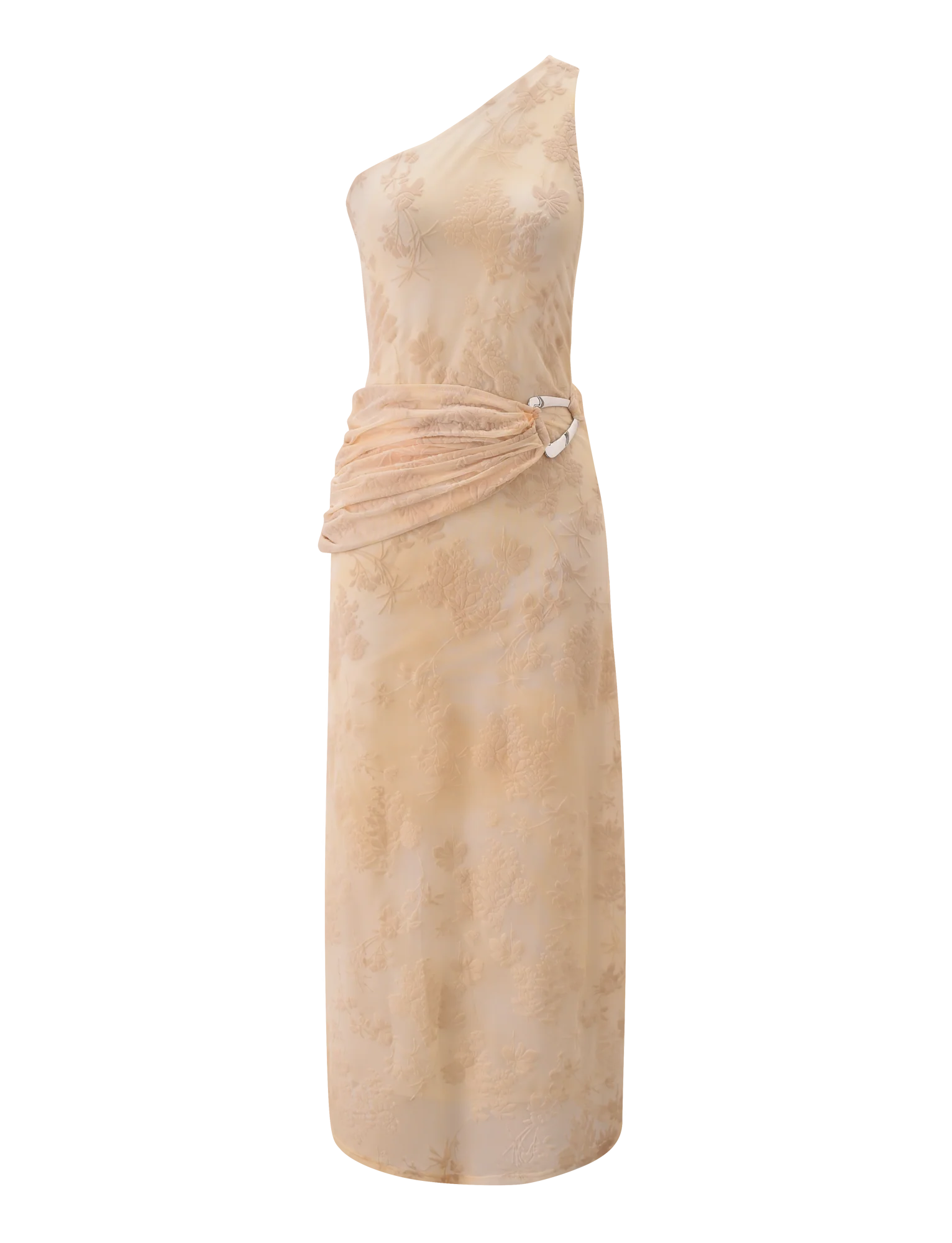 CHARLYSE ONE SHOULDER MAXI DRESS - BUTTER YELLOW - Image 7