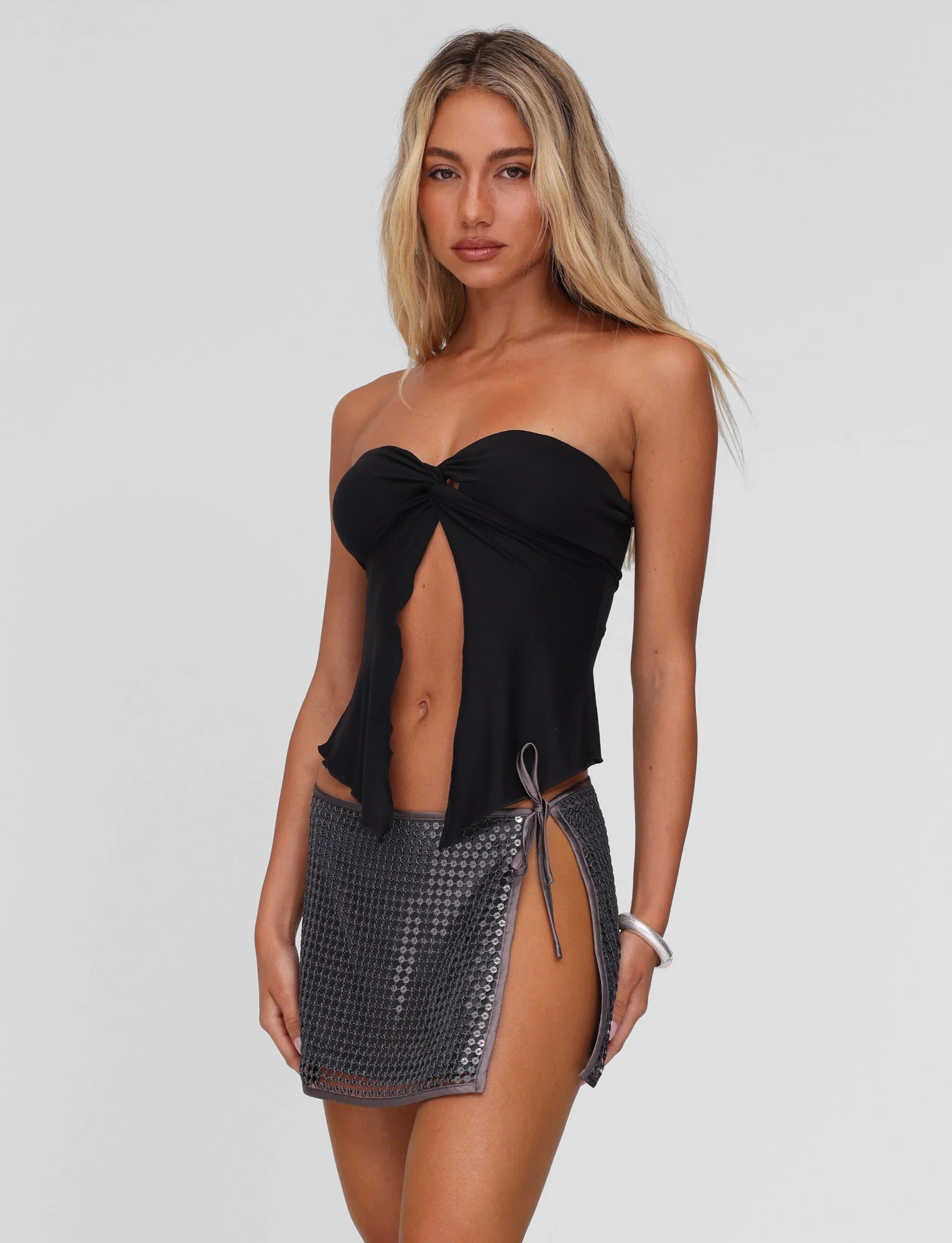 CHARMAINE TOP - BLACK - Image 4