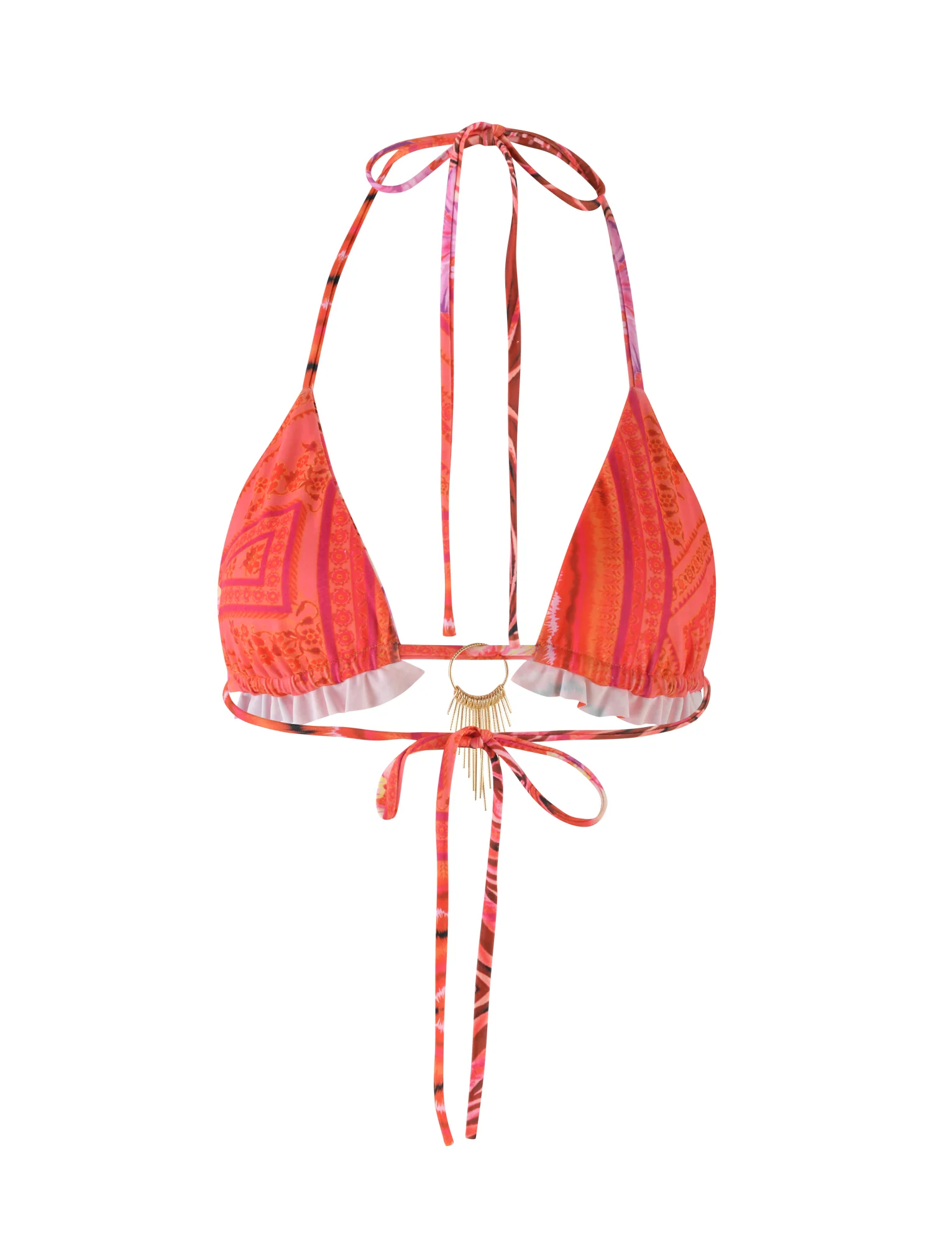 CIANA BIKINI TOP - PINK : FLORAL : PINK TROPICAL - Image 8