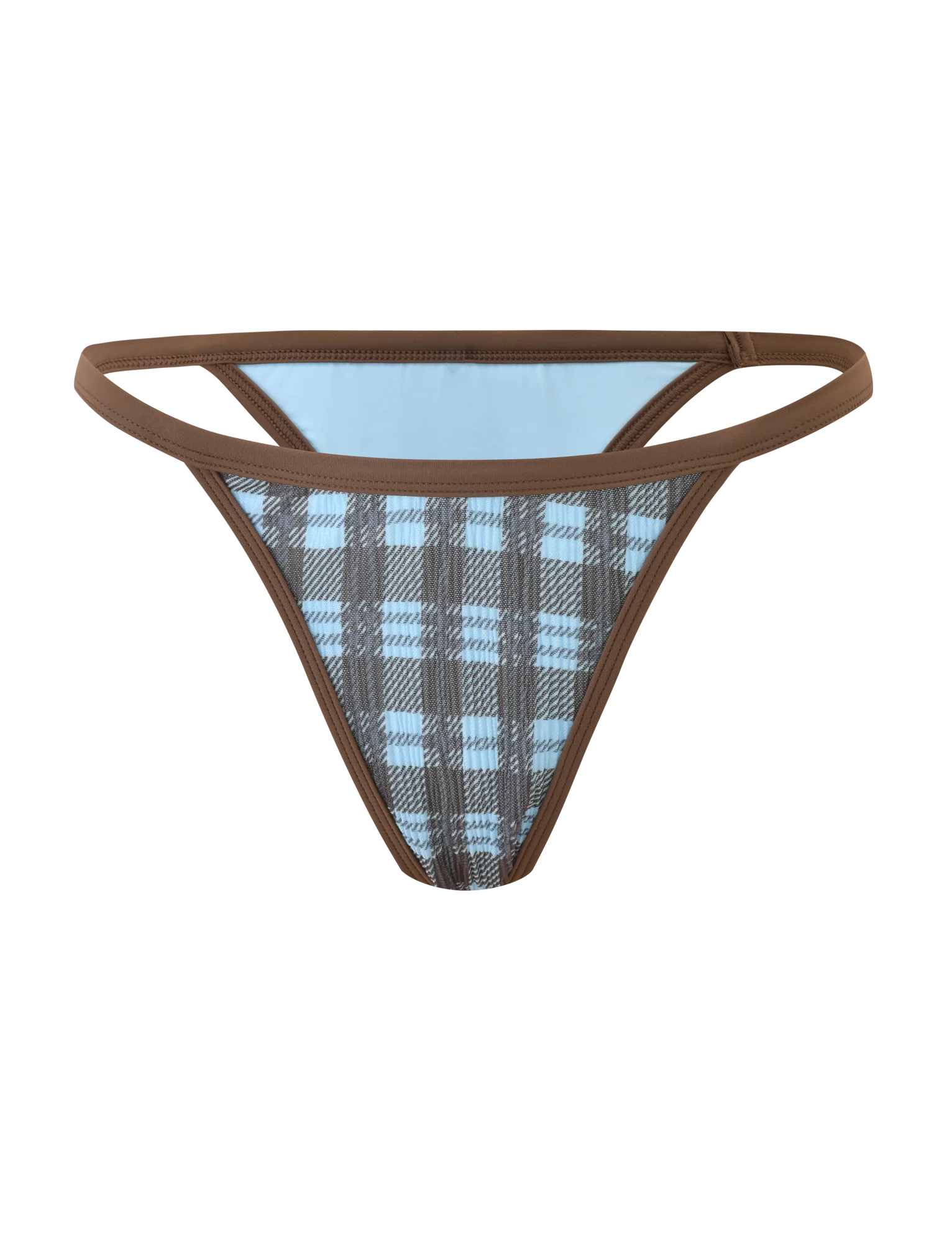 CITRINE BIKINI BOTTOM - BLUE CHECK - Image 7
