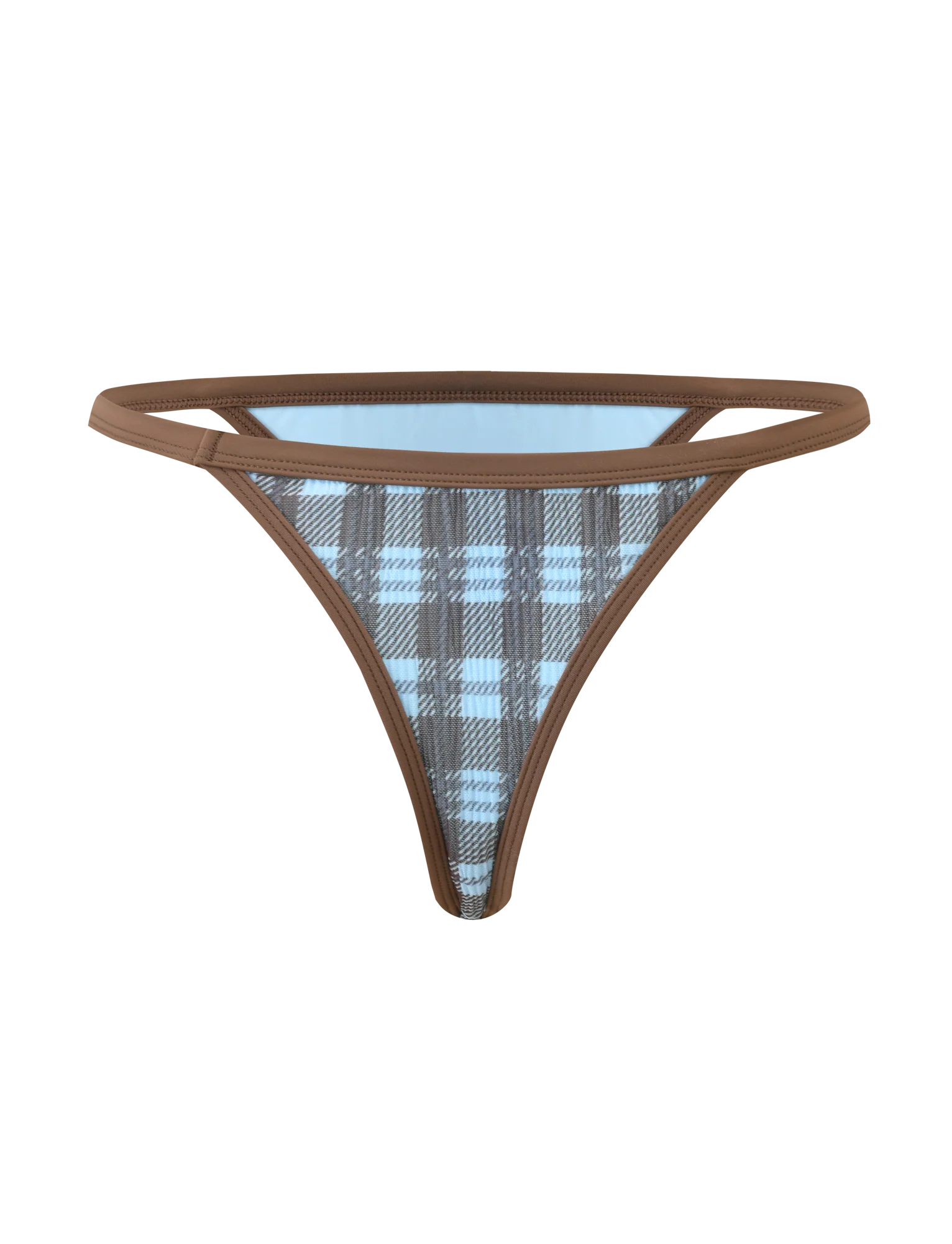 CITRINE BIKINI BOTTOM - BLUE CHECK - Image 8