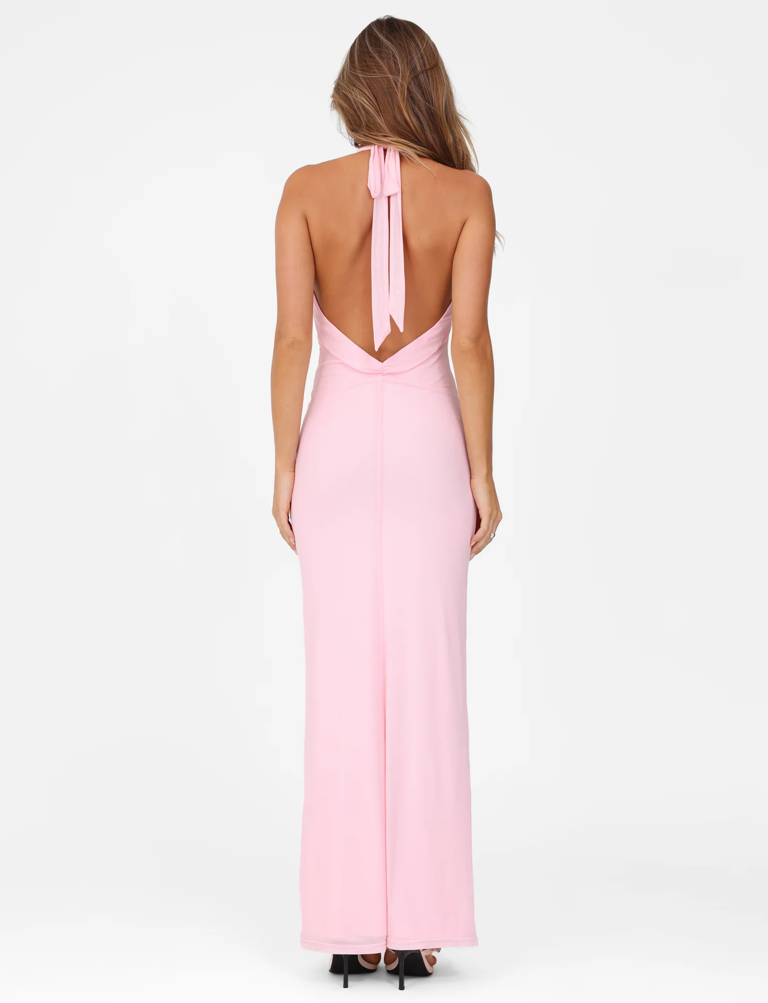 CRESSIDA MAXI DRESS - PINK : BABY PINK - Image 4