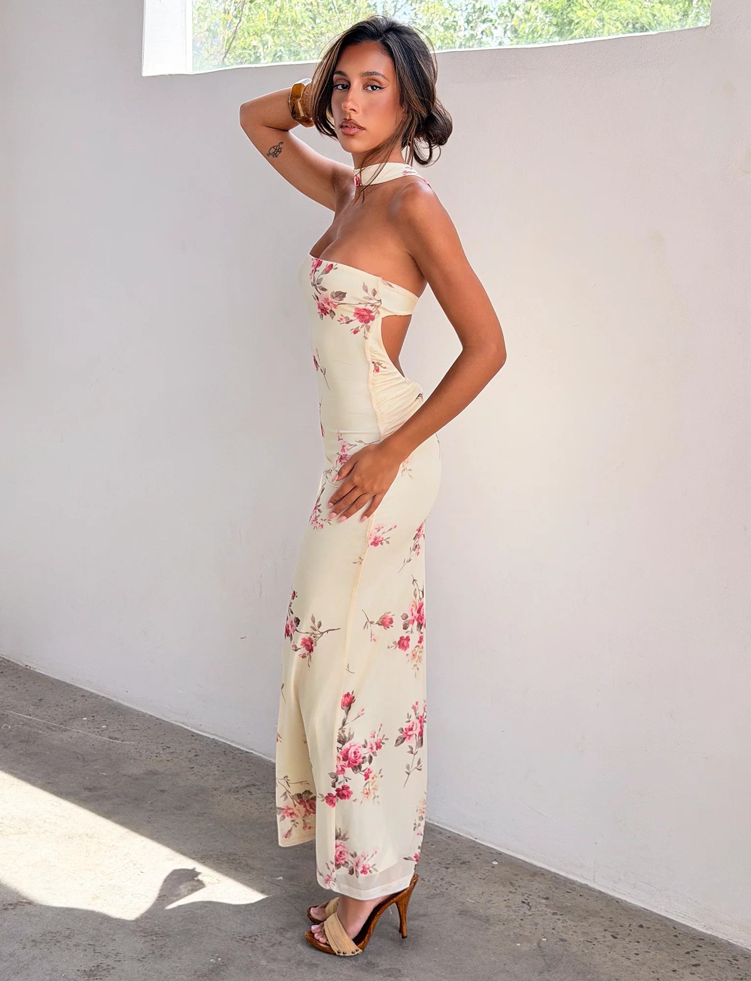 DANIELA SCARF DRESS - YELLOW FLORAL - Image 7