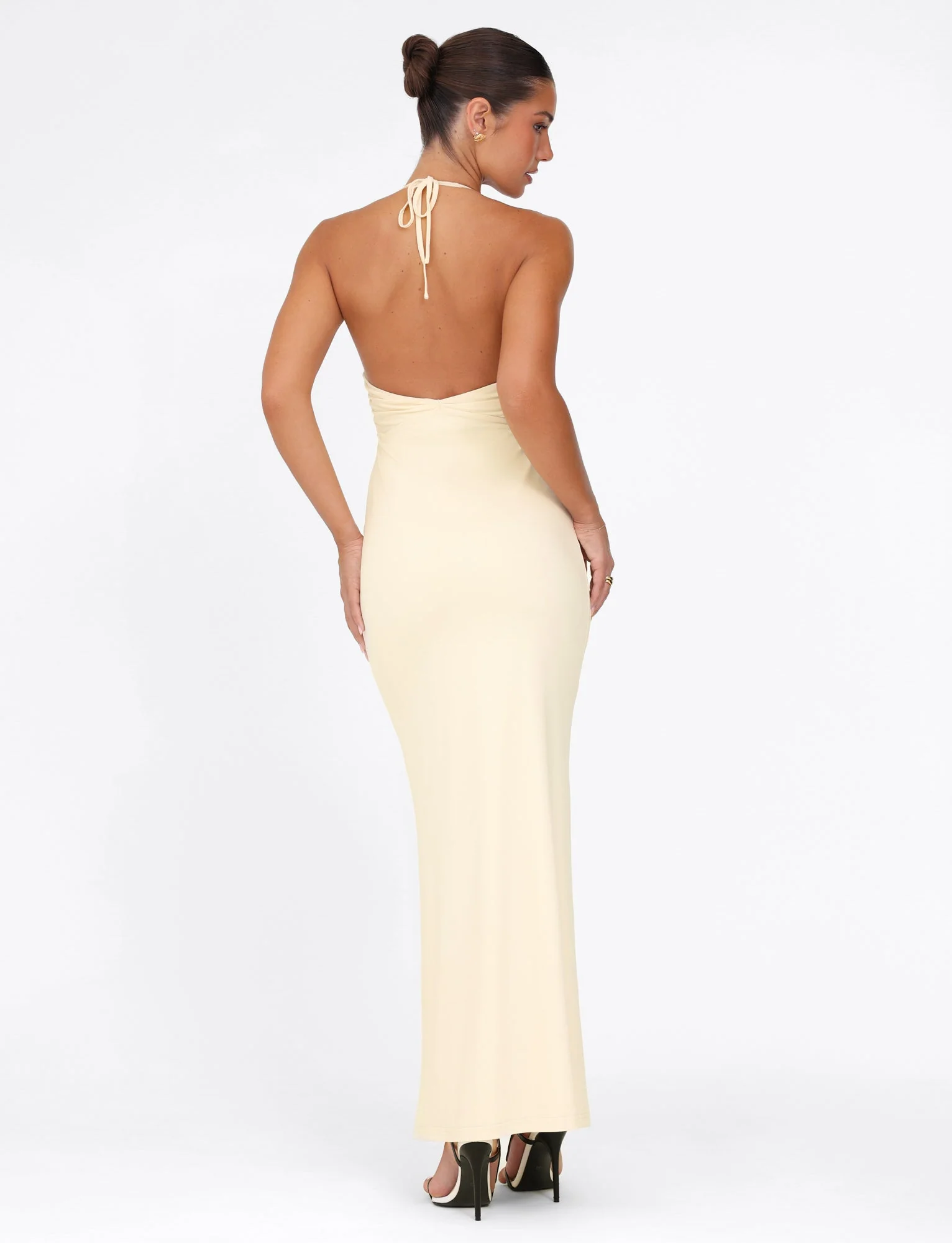 DEENA MAXI DRESS - YELLOW : LEMON - Image 3
