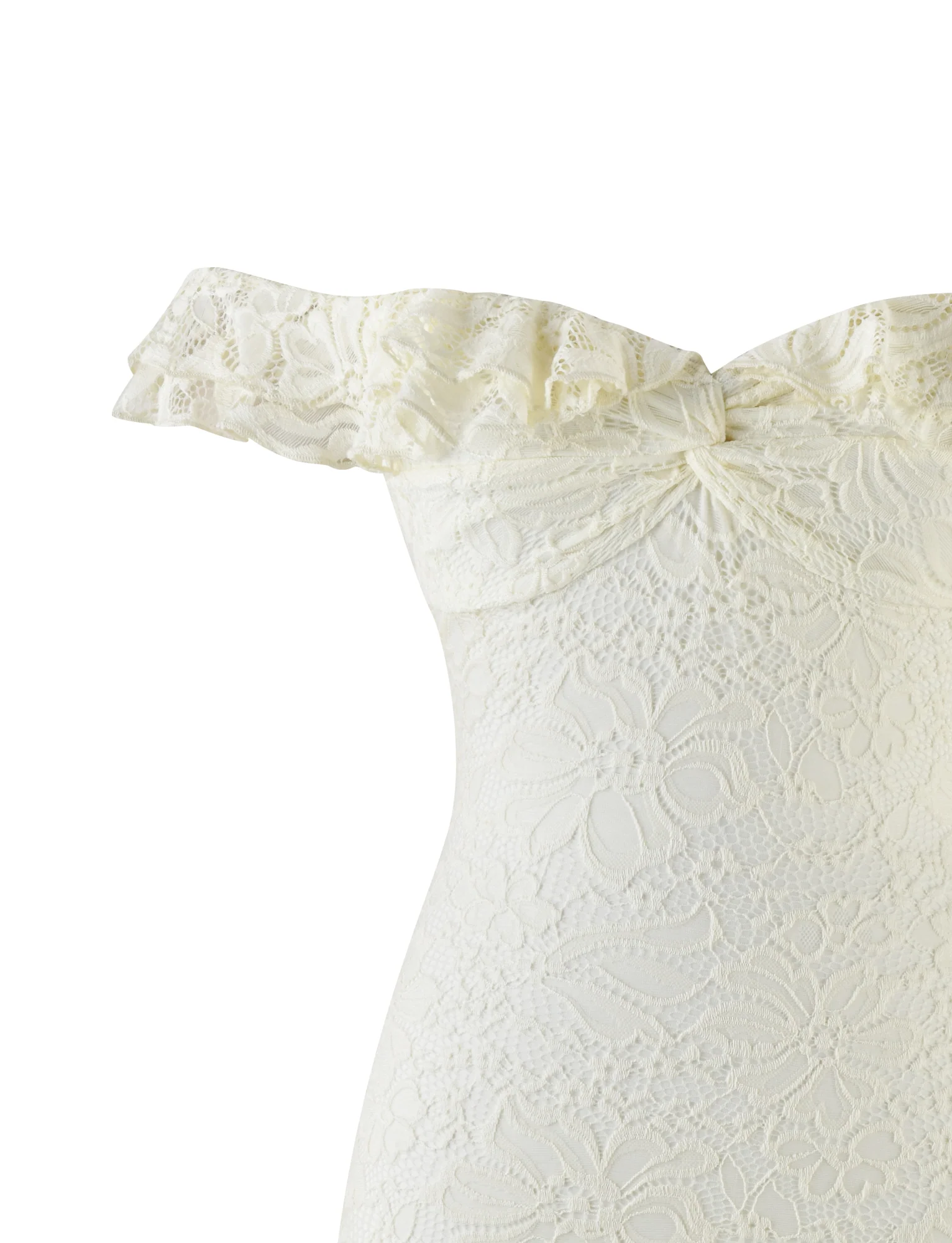 DENALI LACE MINI DRESS - CREAM LACE - Image 9