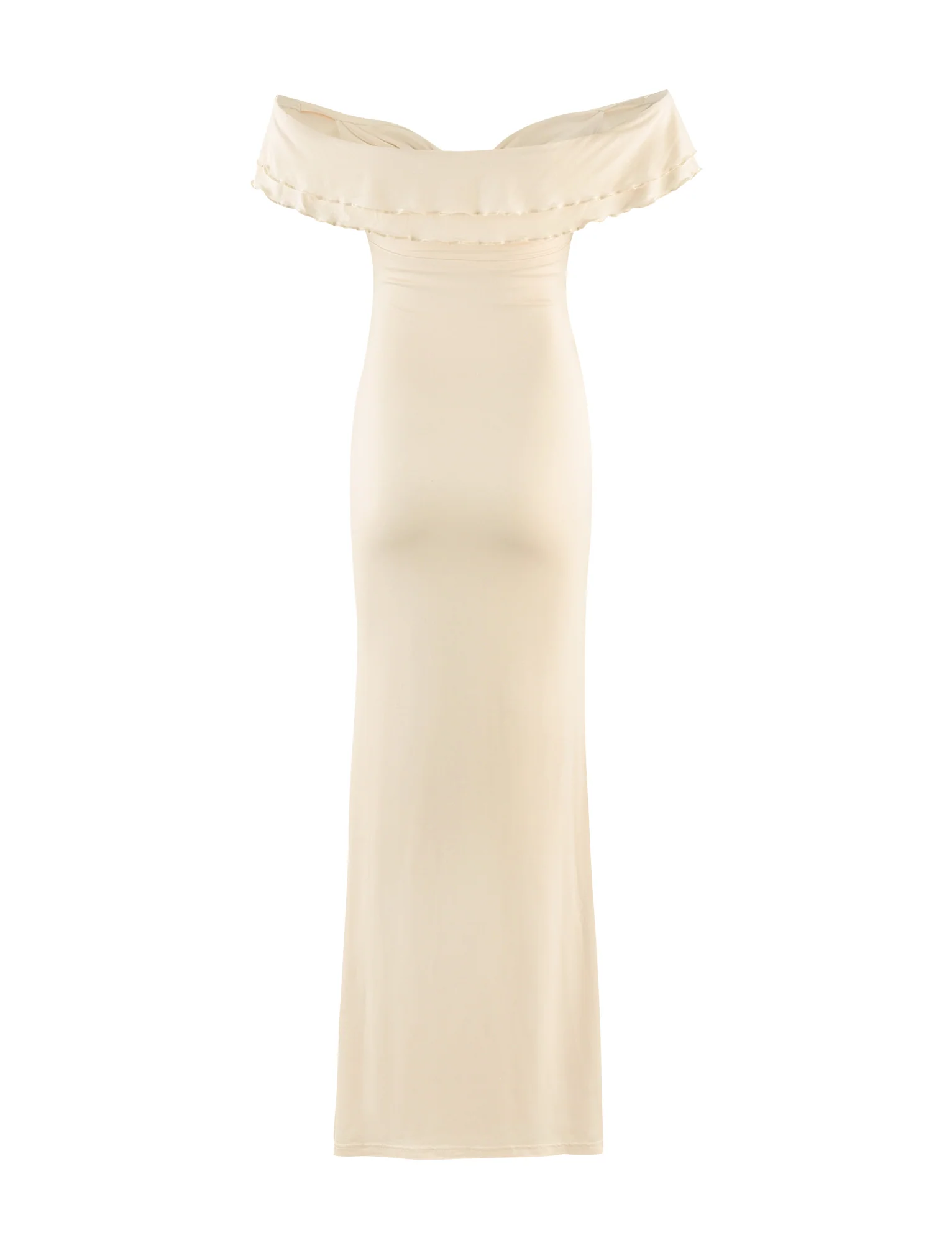 DENALI MAXI DRESS - WHITE : BONE - Image 8