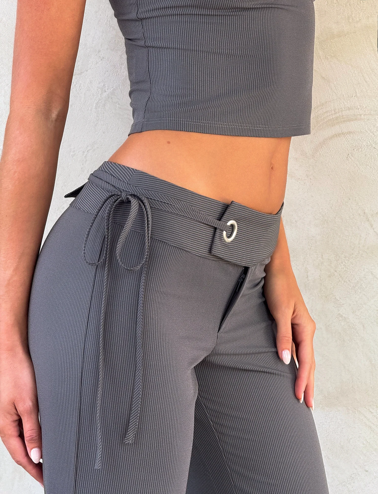 EMORY PANT - GREY PINSTRIPE - Image 5