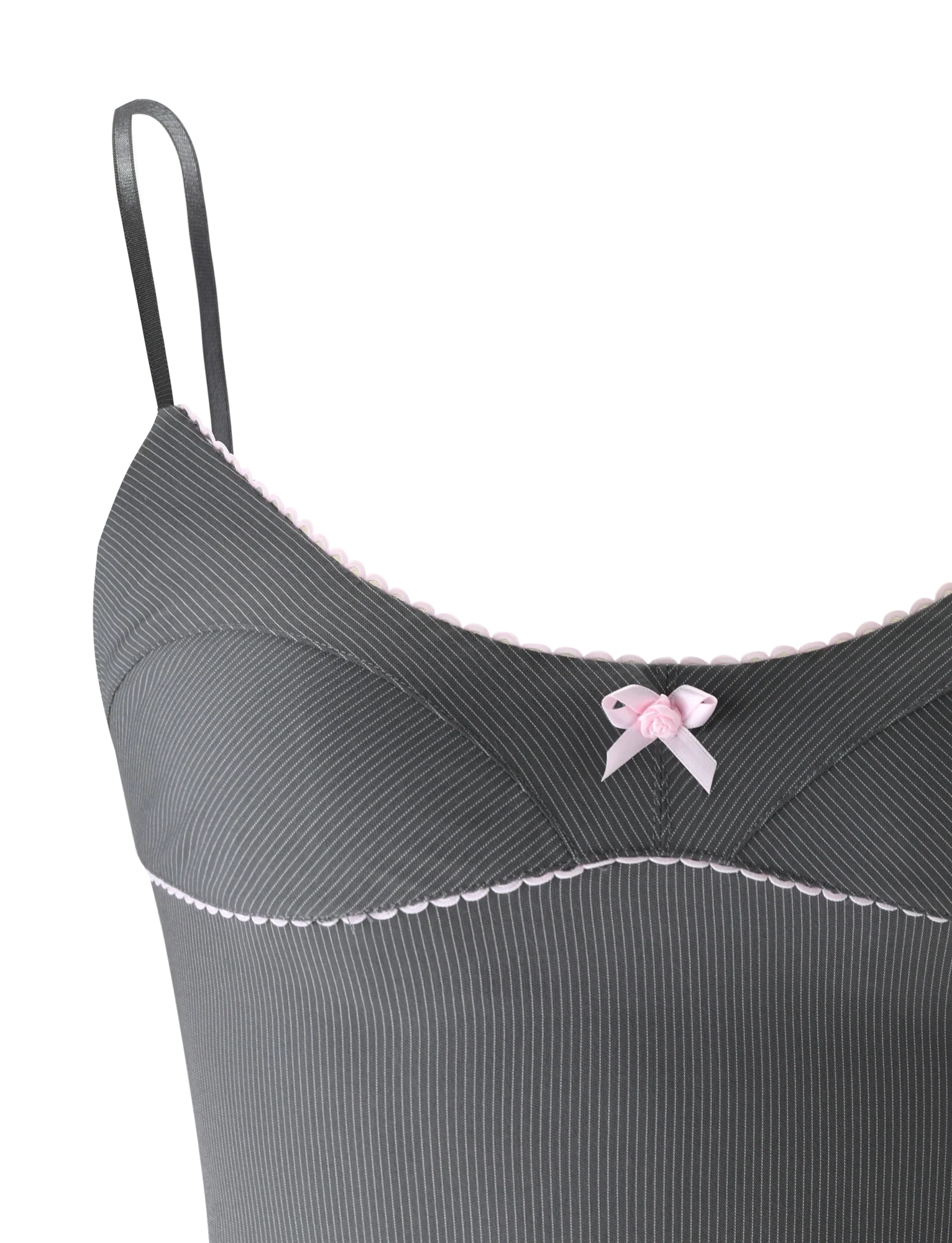 EMORY TOP - GREY PINSTRIPE - Image 9