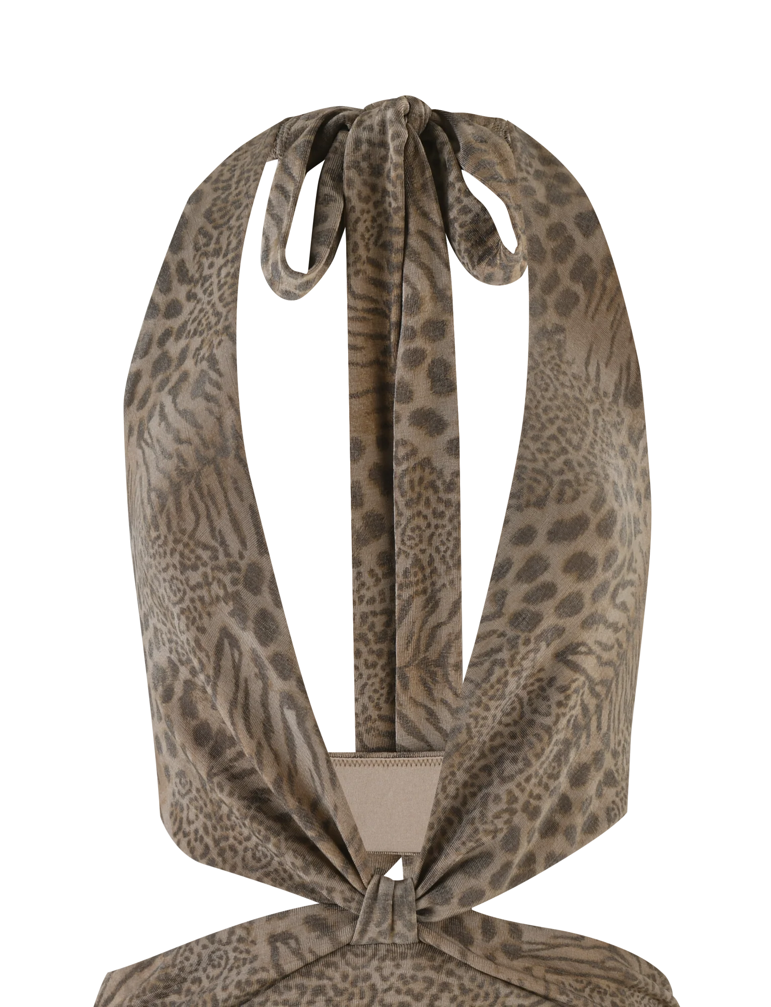 EVANGELINE MINI DRESS - NEUTRAL TIGER - Image 9