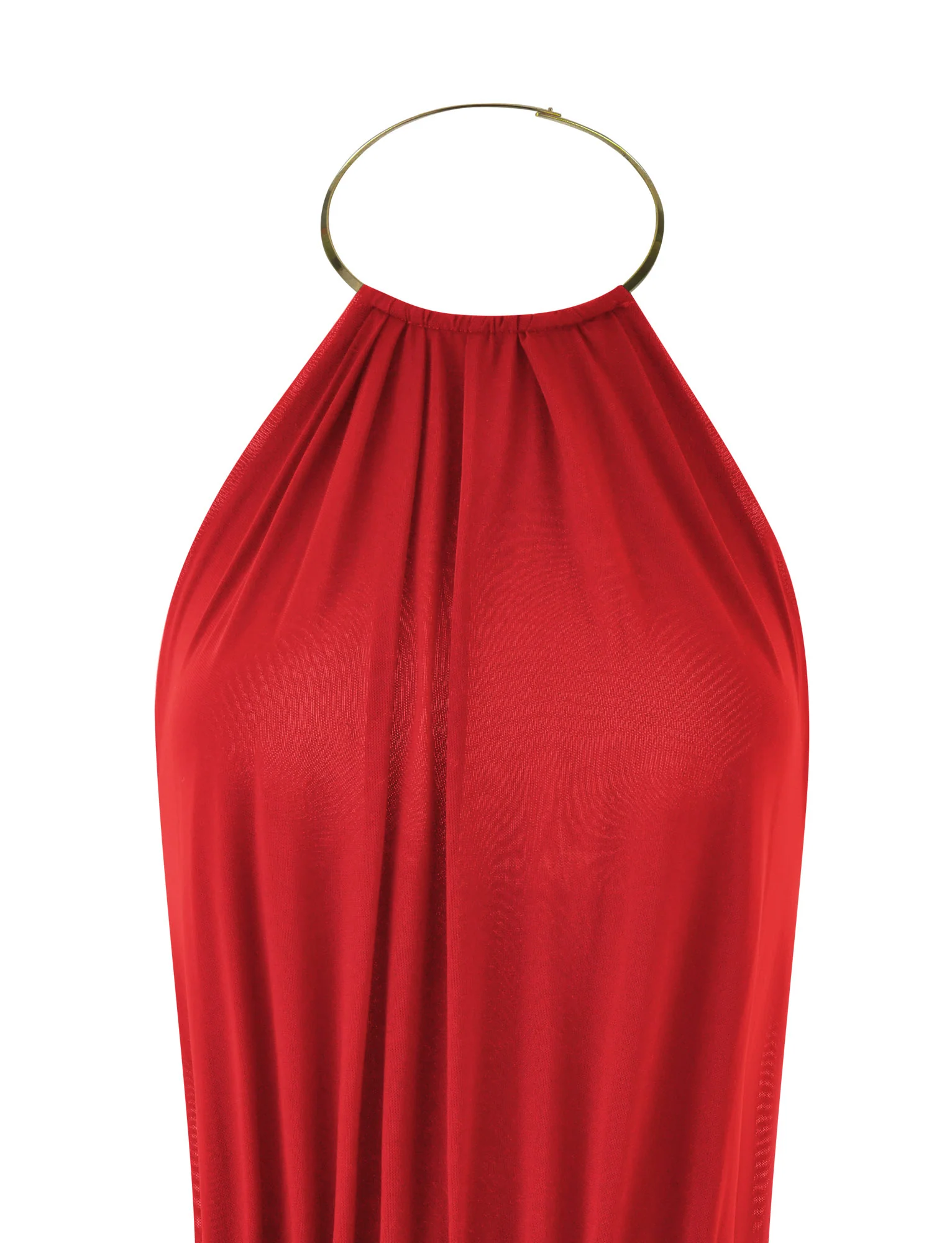 EVANNA MINI DRESS - DEEP RED - Image 12