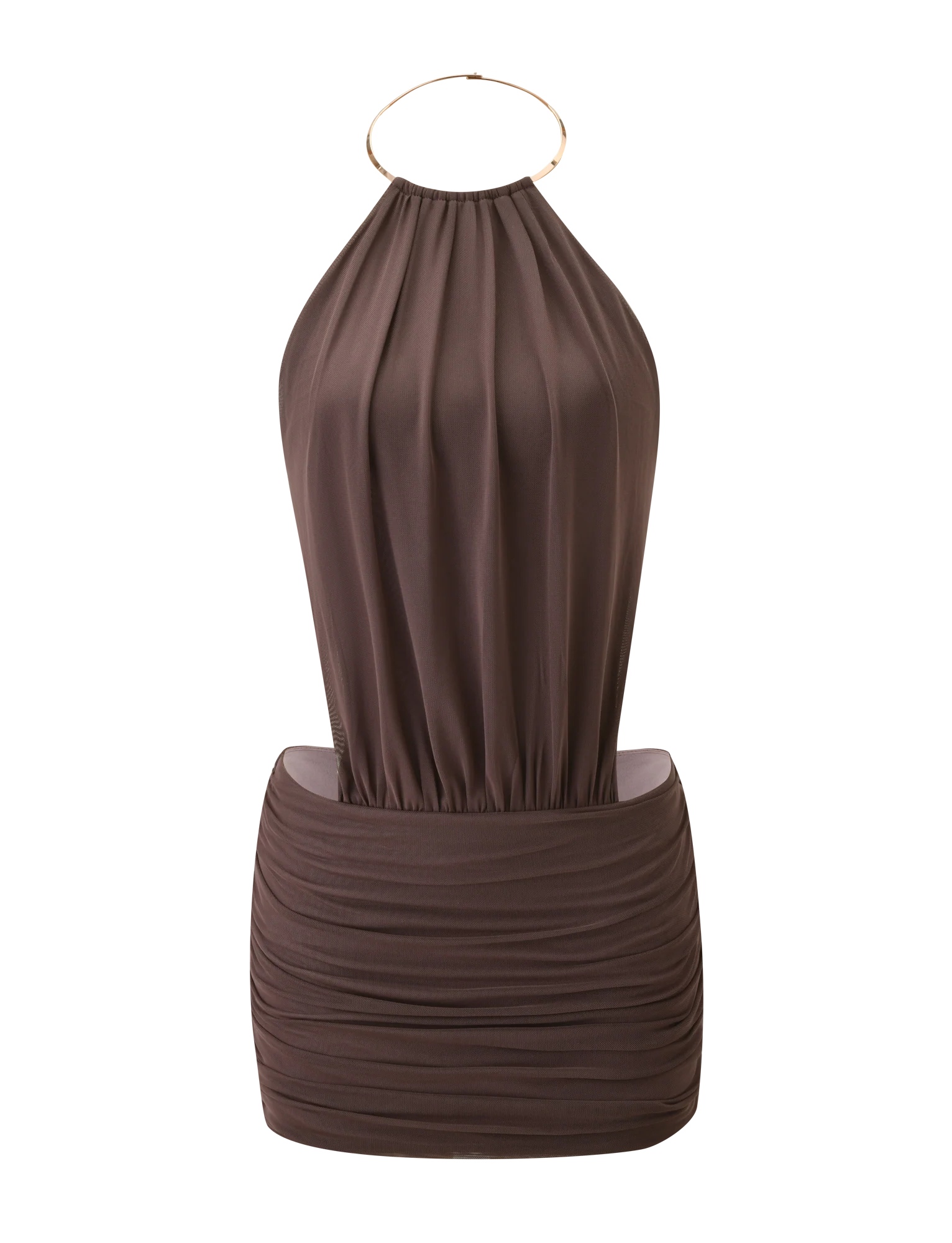 EVANNA MINI DRESS - MOCHA - Image 7