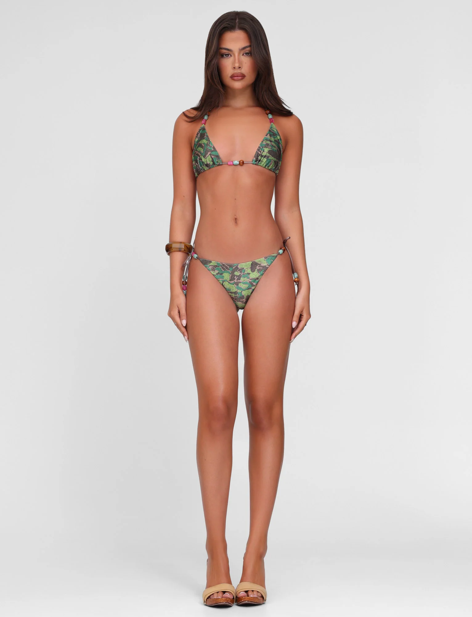 FINLEA BIKINI TOP - GREEN : CAMO - Image 6