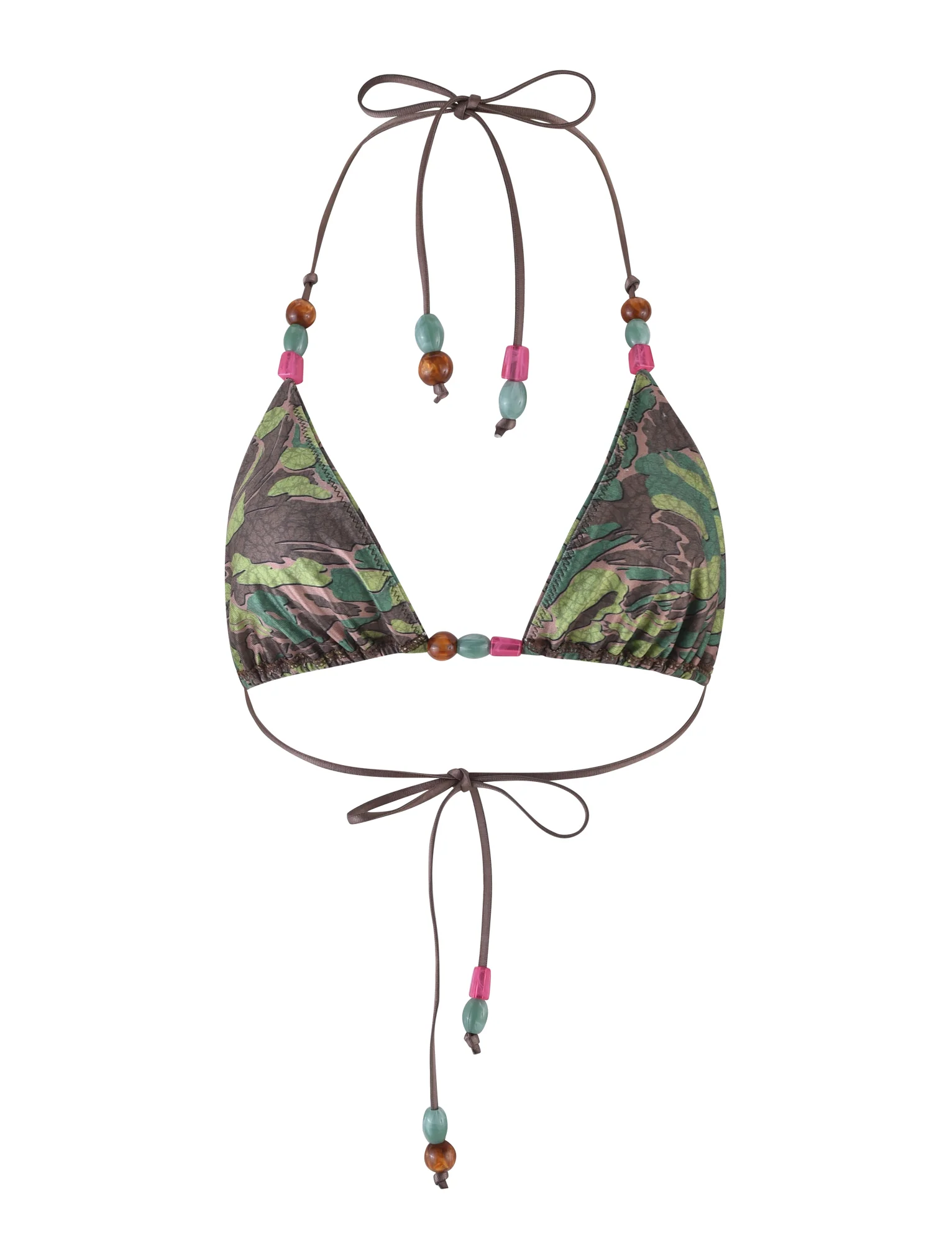 FINLEA BIKINI TOP - GREEN : CAMO - Image 8