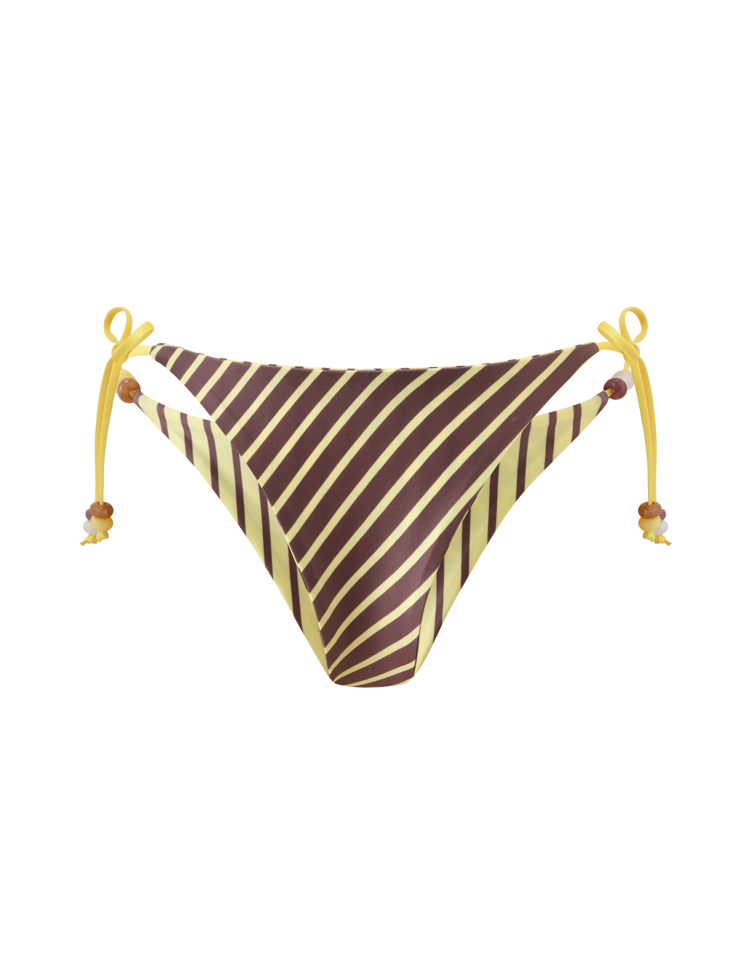 FINLEA REVERSIBLE BIKINI BOTTOM - BROWN AND YELLOW STRIPE - Image 10