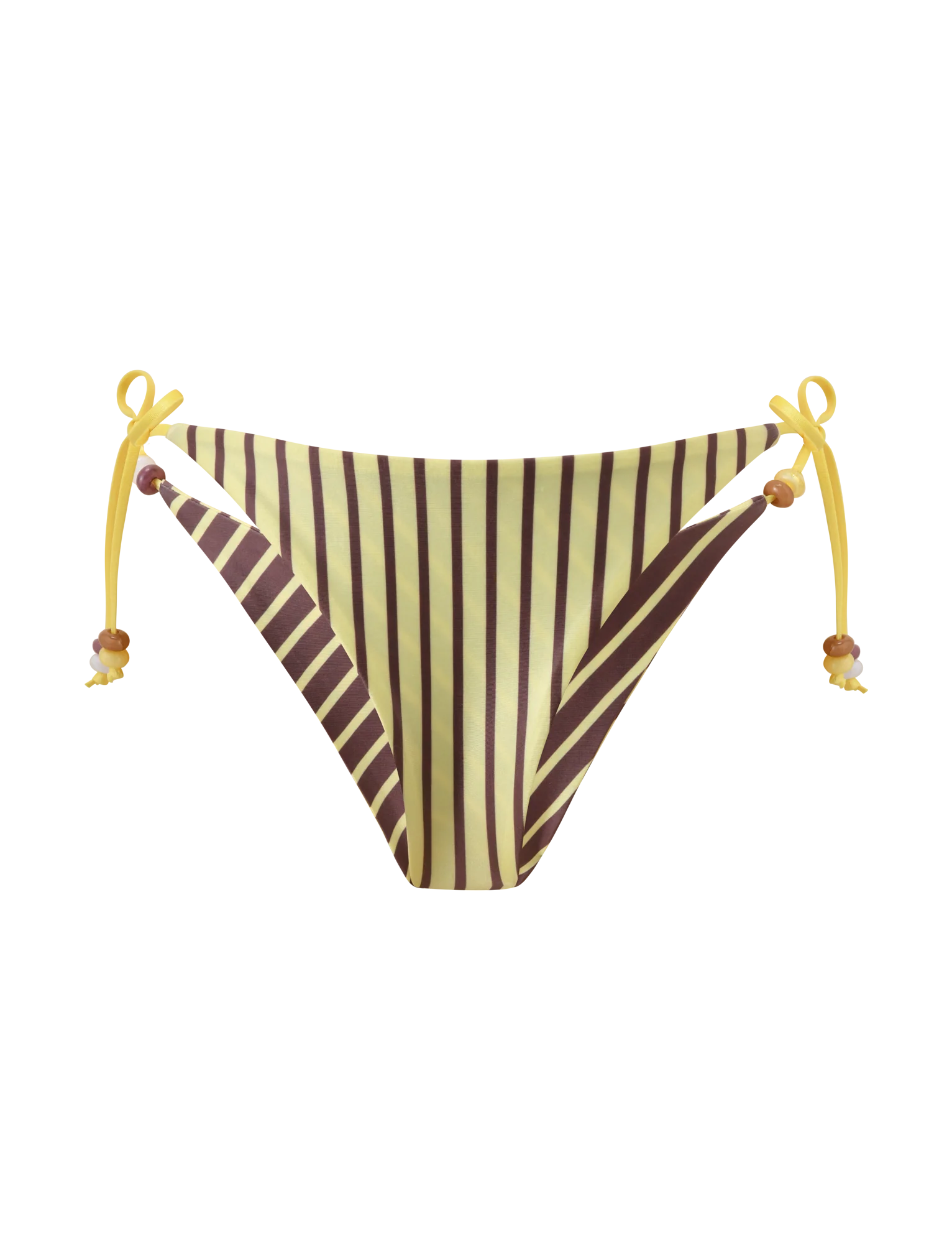 FINLEA REVERSIBLE BIKINI BOTTOM - BROWN AND YELLOW STRIPE - Image 13