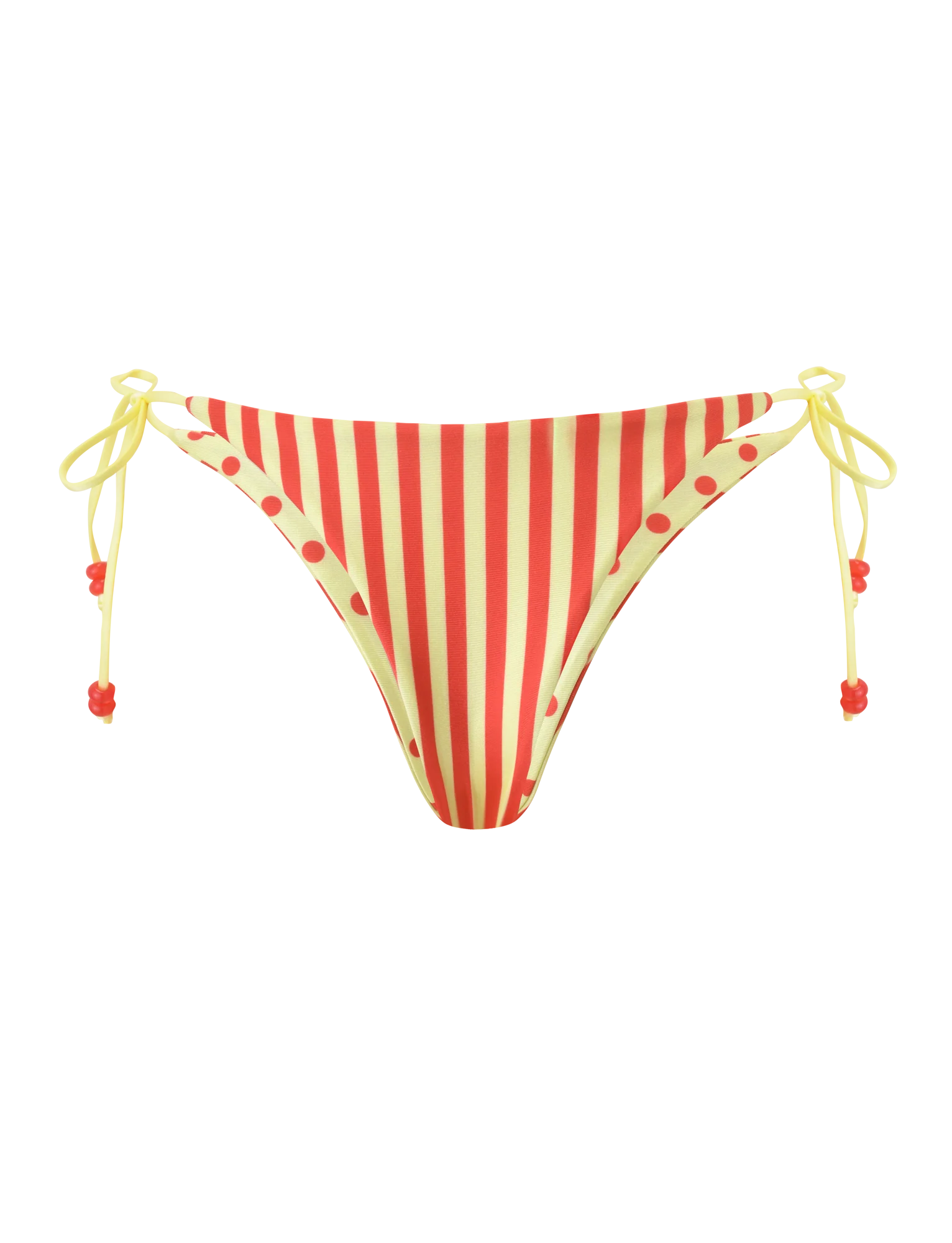 FINLEA REVERSIBLE BIKINI BOTTOM - RED YELLOW DOT AND STRIPE - Image 10