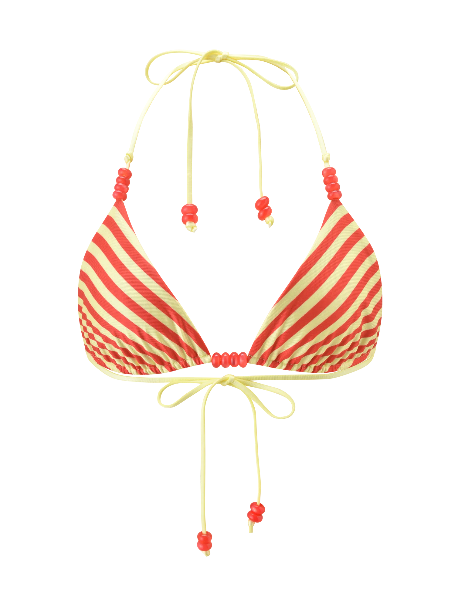 FINLEA REVERSIBLE BIKINI TOP - RED YELLOW DOT AND STRIPE - Image 8