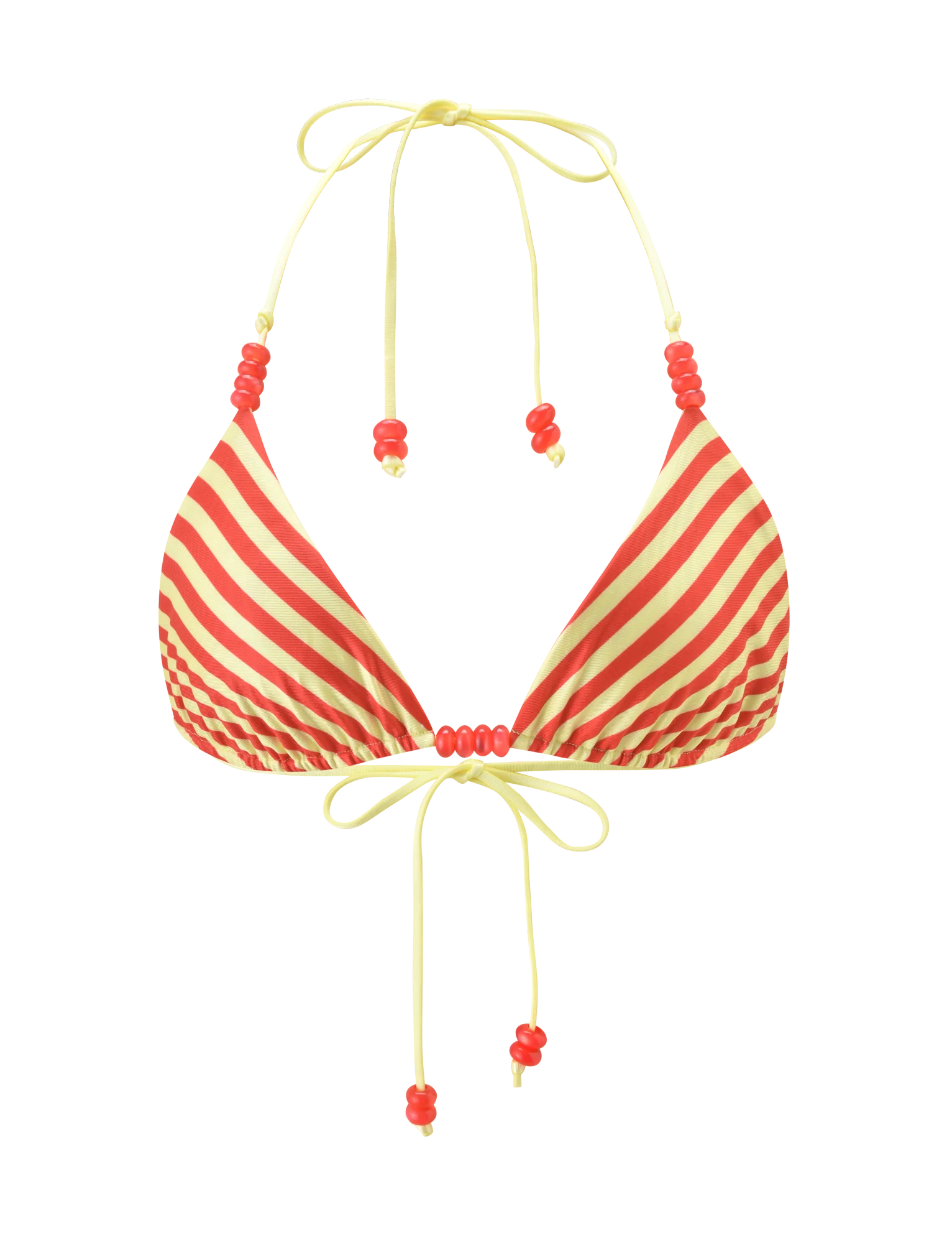 FINLEA REVERSIBLE BIKINI TOP - RED YELLOW DOT AND STRIPE - Image 9