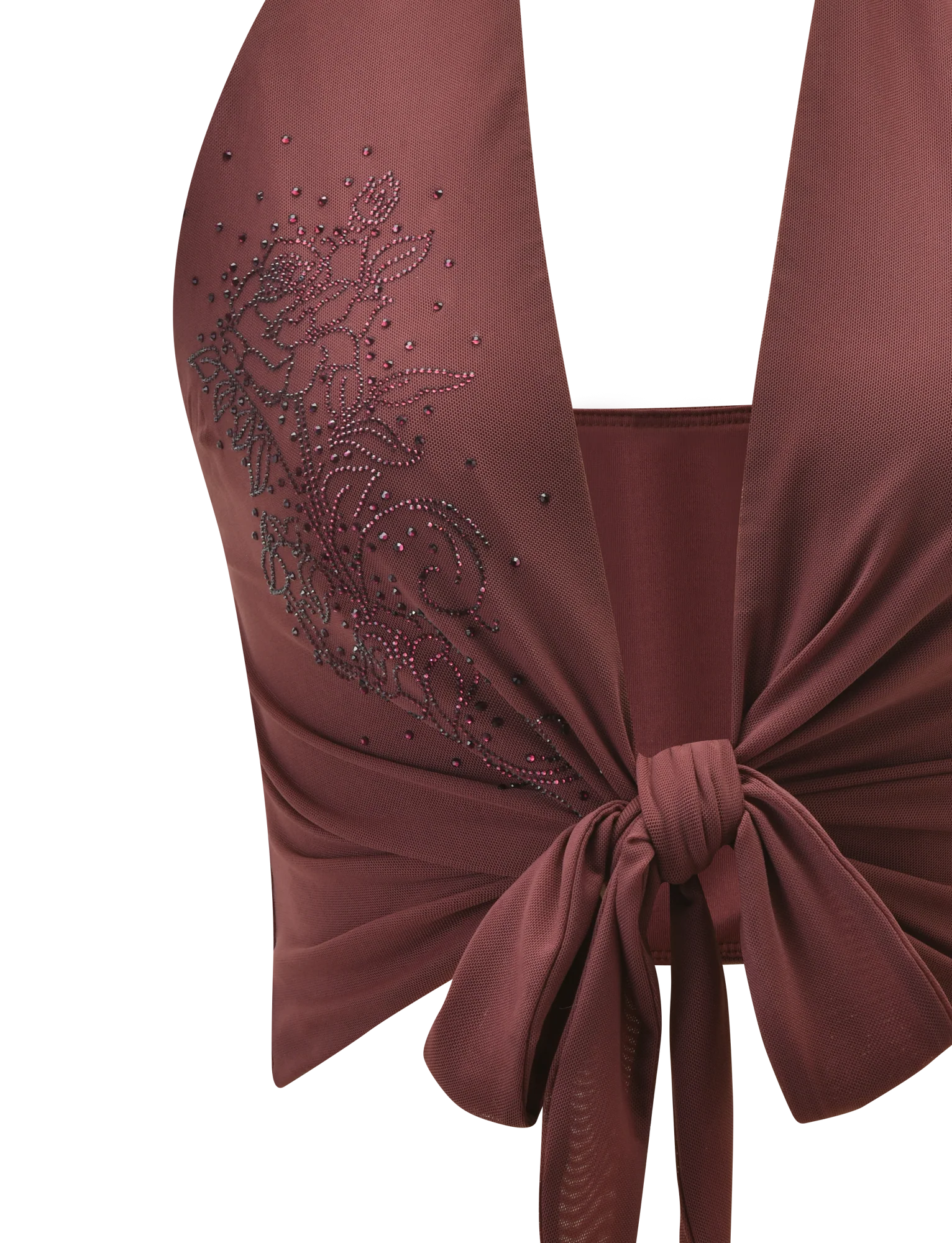 GEORGIE DIAMANTE TOP - CHOCOLATE - Image 8