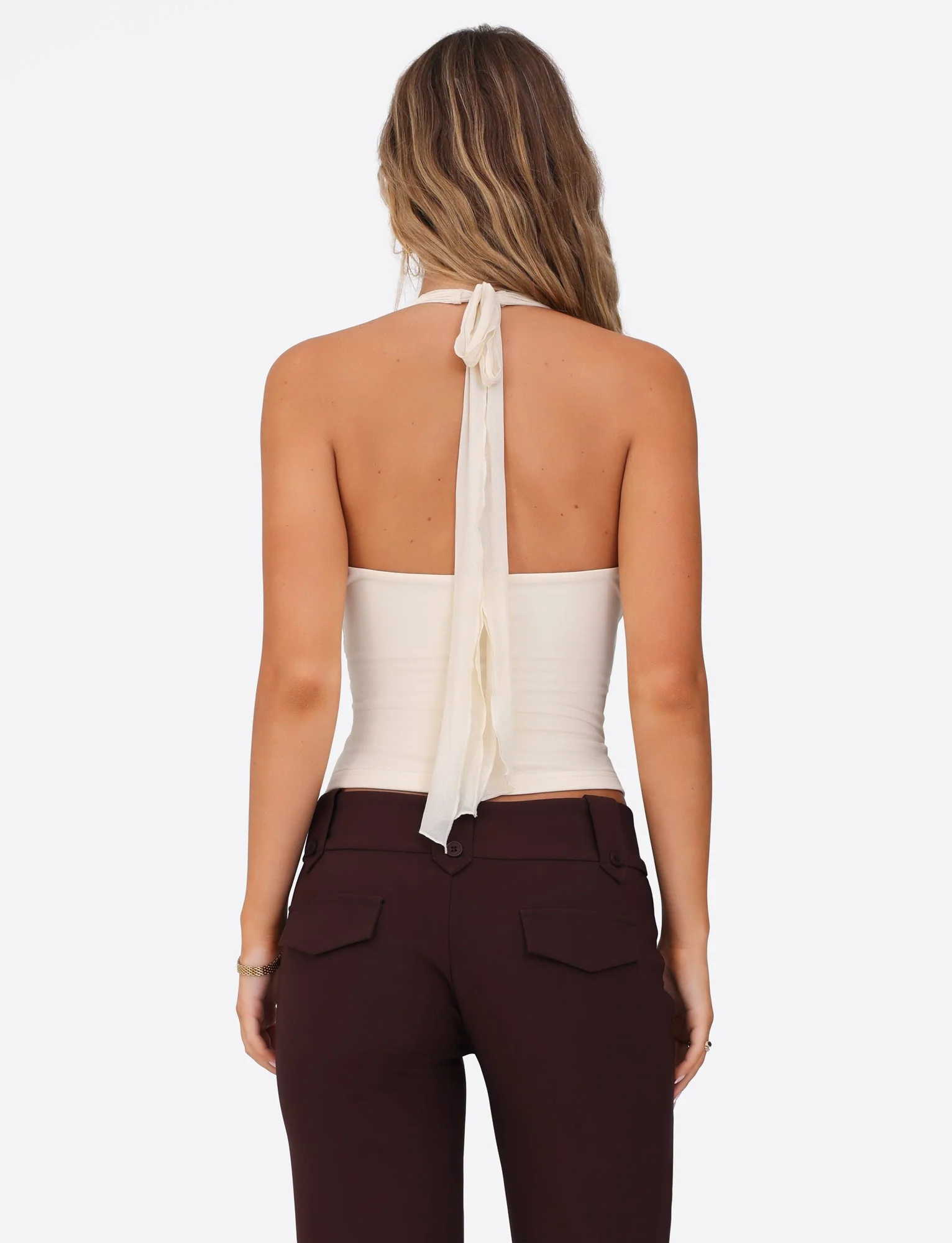 GRANGER TOP - WHITE : CREAM - Image 3