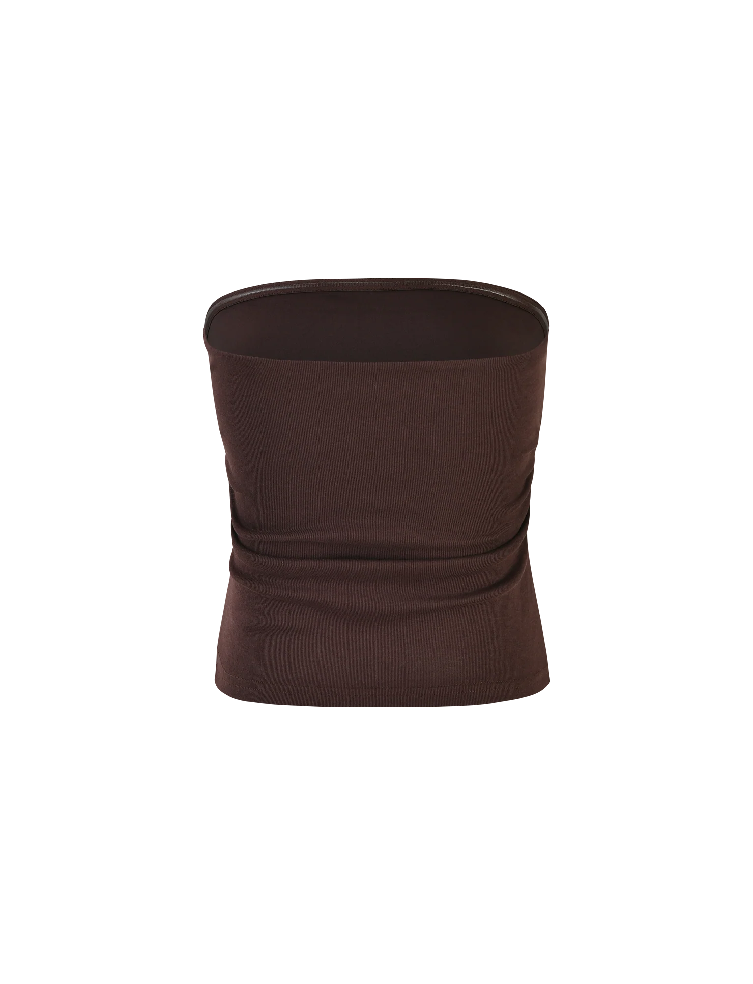 HARRIETT RIB TOP - BROWN : CHOCOLATE - Image 6