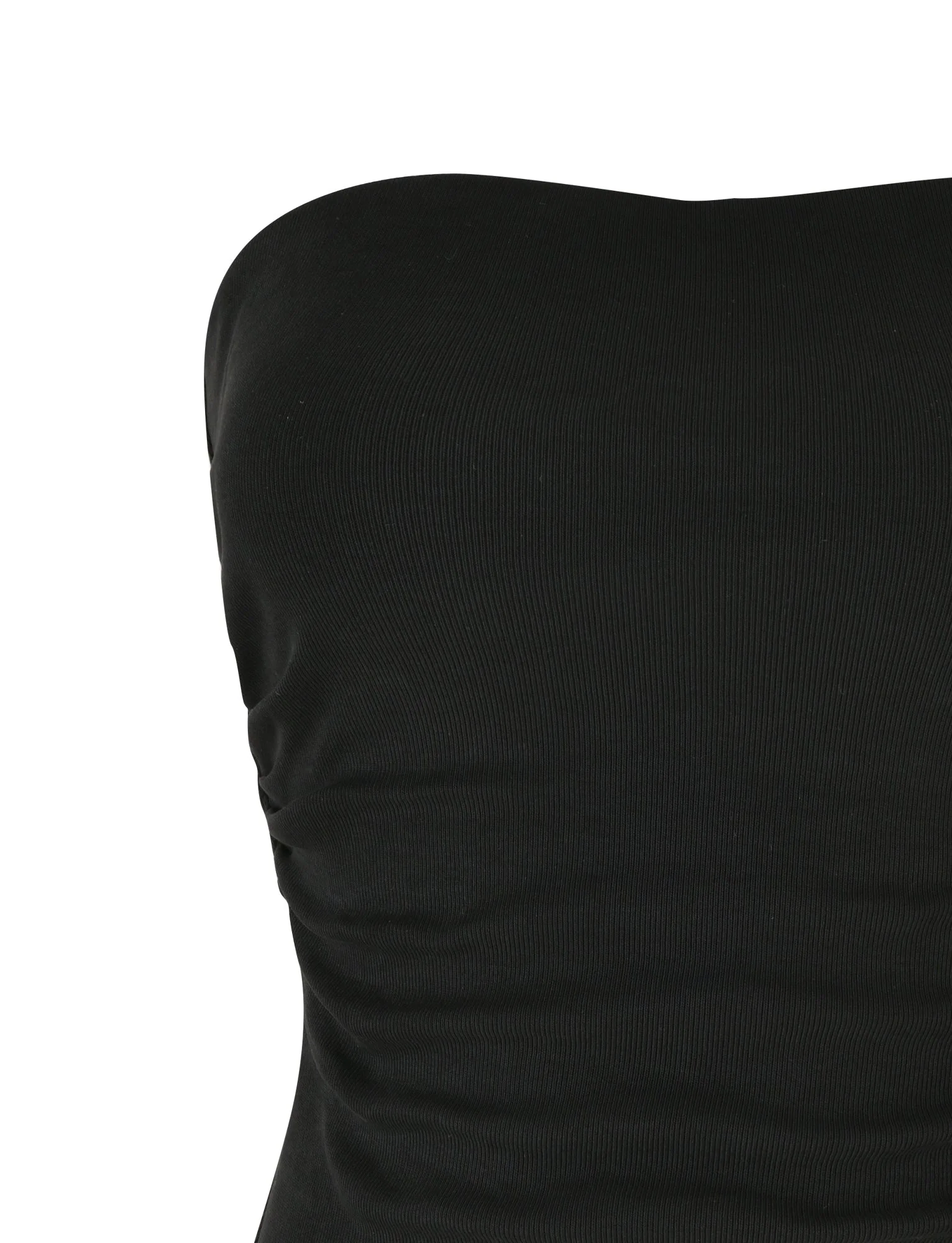 HARRIETT RIB TUBE TOP - BLACK - Image 6