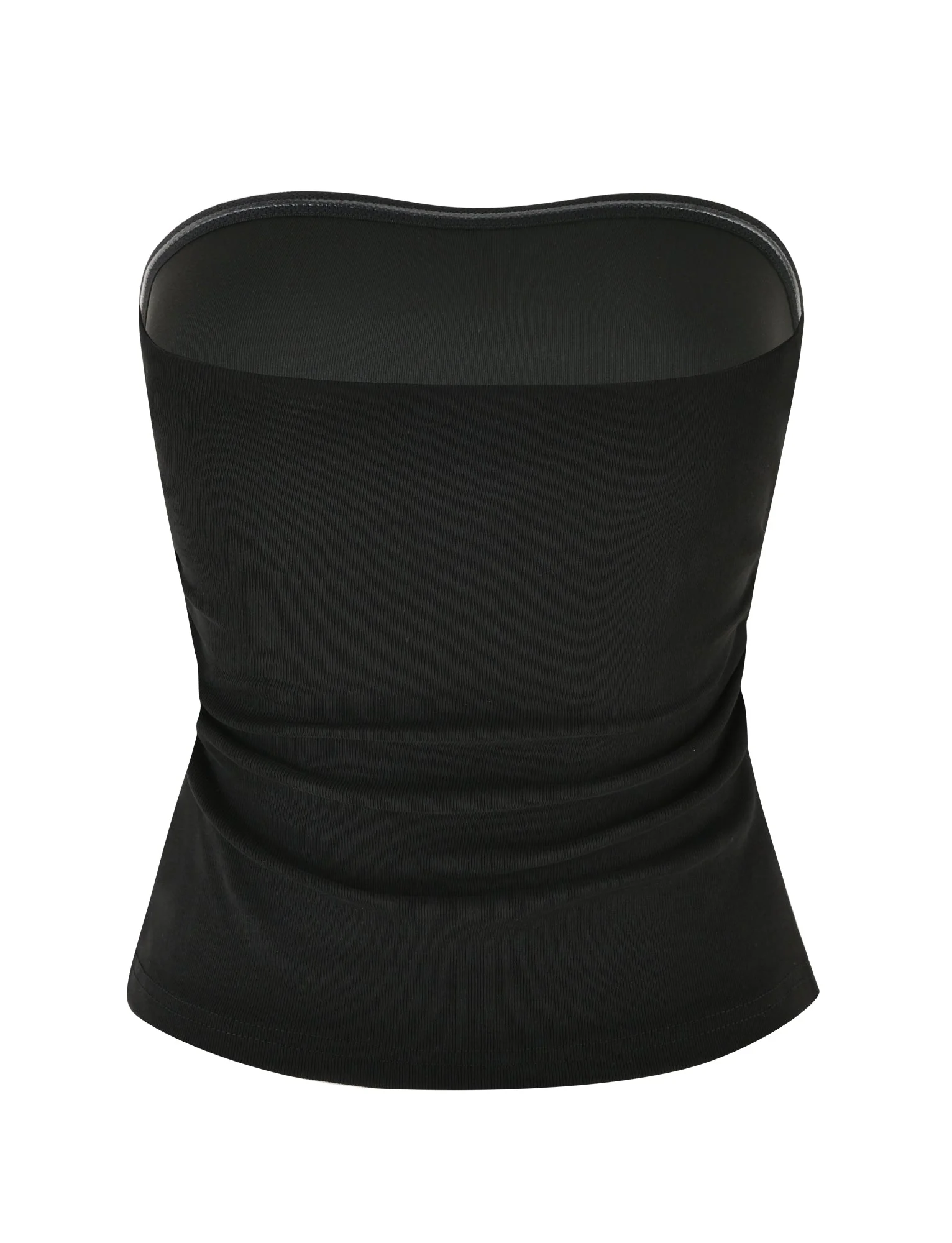 HARRIETT RIB TUBE TOP - BLACK - Image 7