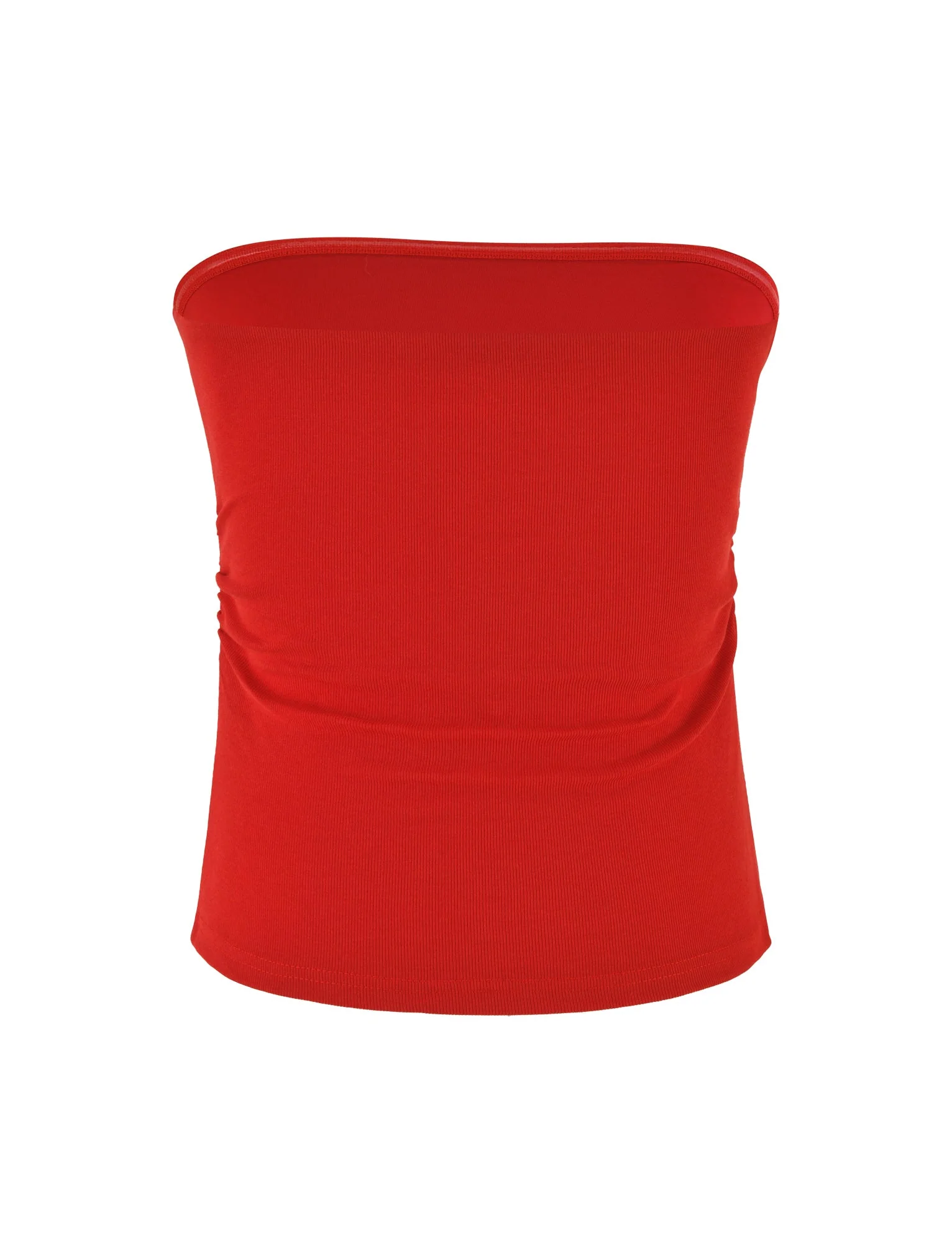 HARRIETT RIB TUBE TOP - RED - Image 6