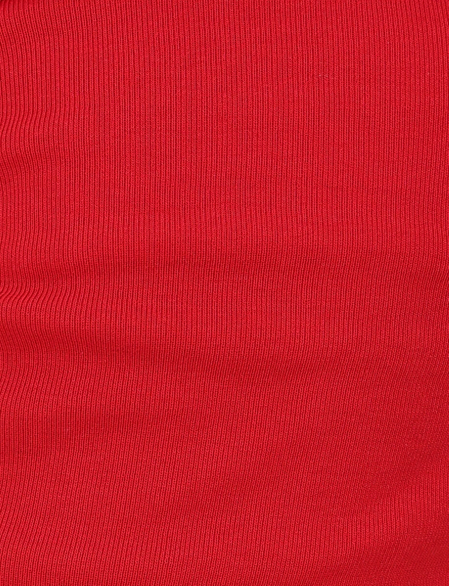 HARRIETT RIB TUBE TOP - RED - Image 8