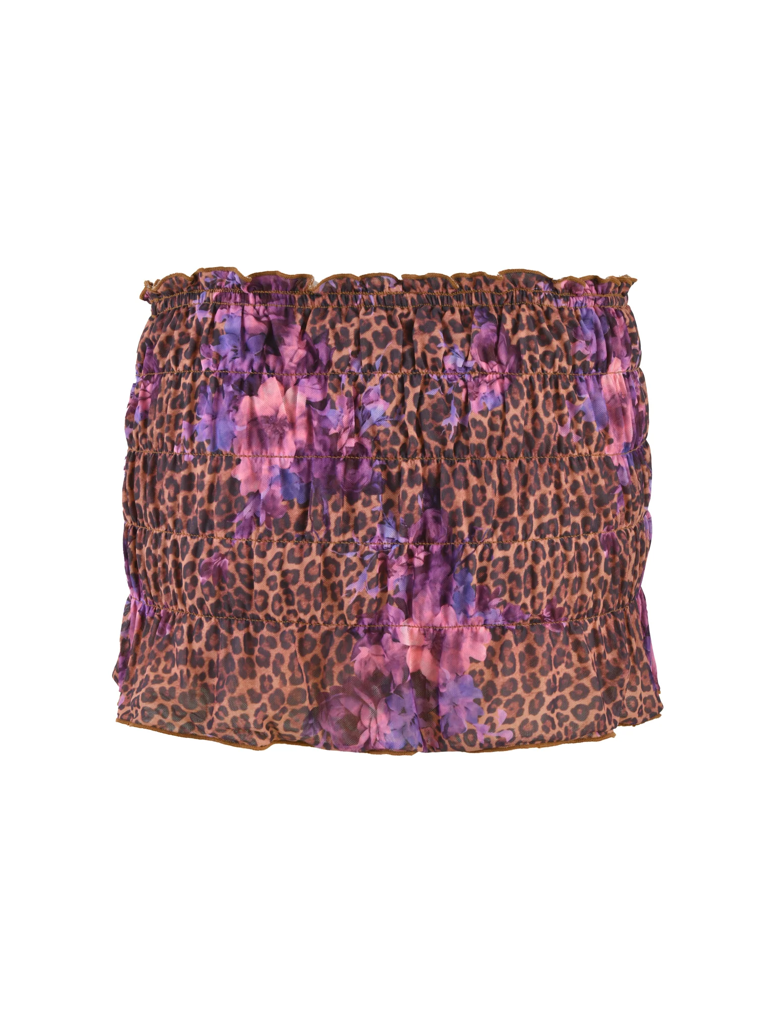 HOLLIS SKORT - NEUTRAL : FLORAL : FLORAL LEOPARD - Image 6