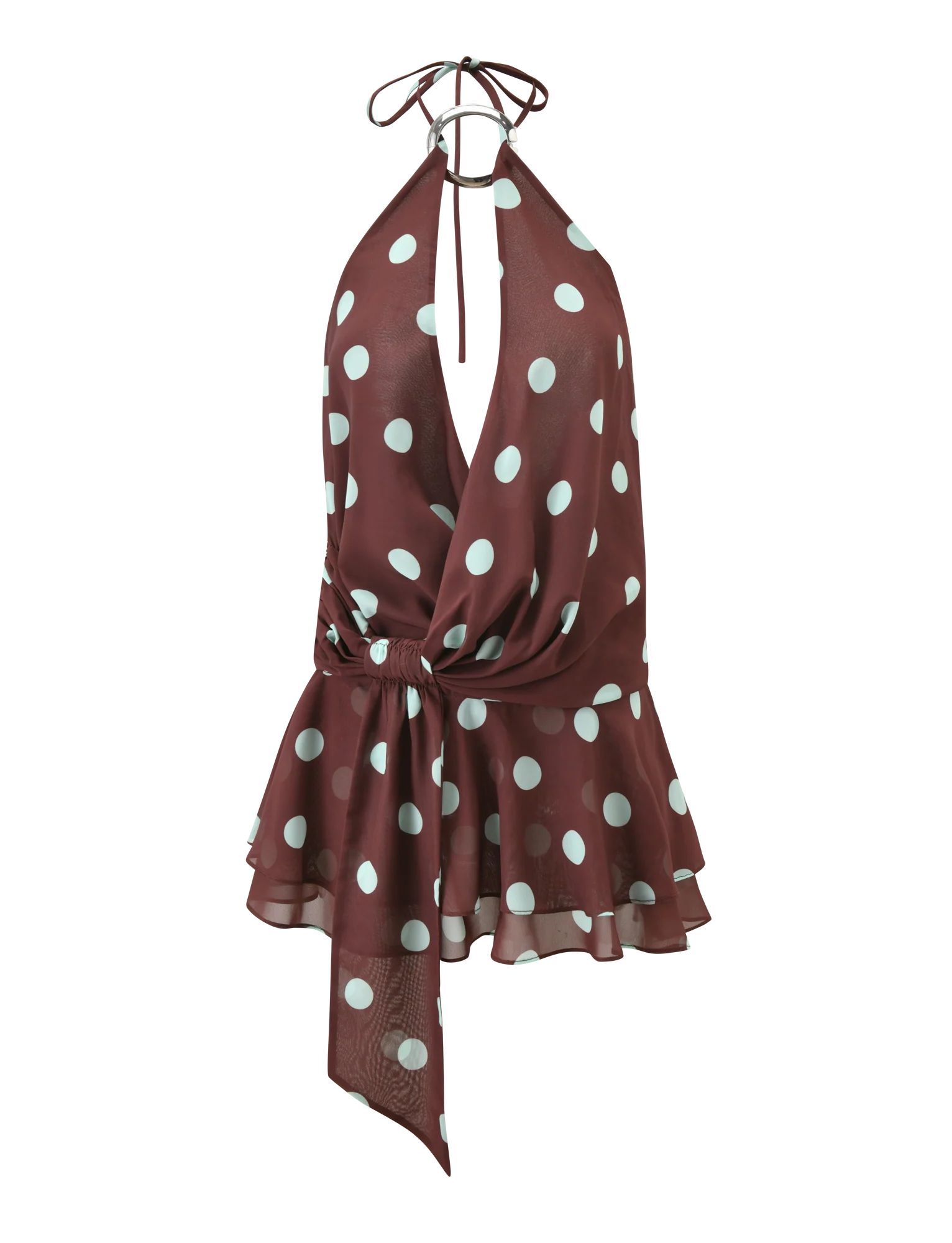 INDIGO MINI DRESS 2.0 - CHOCOLATE BLUE DOT - Image 8