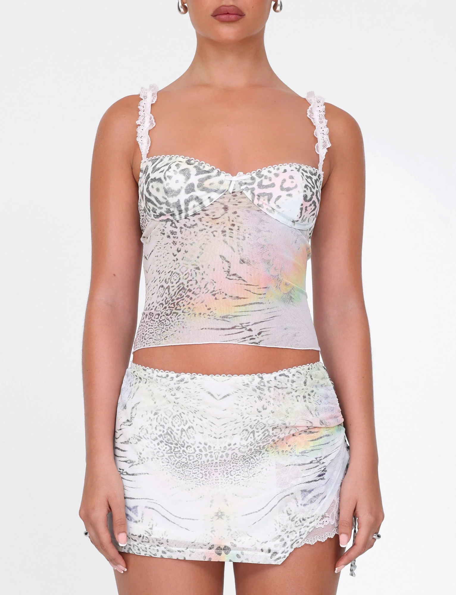 JOSEPHINE TOP - WHITE : ANIMAL : ANIMAL PRINT - Image 3