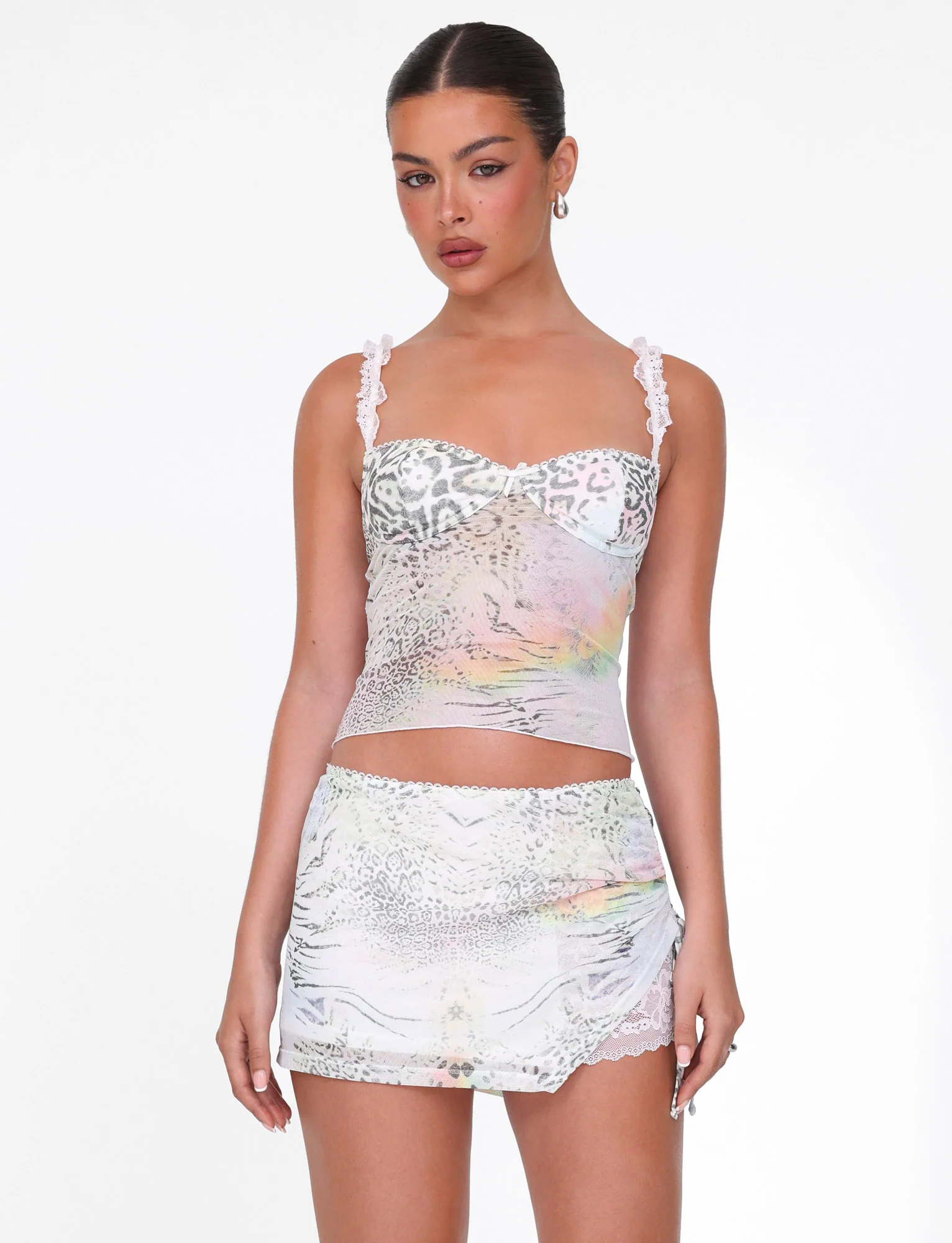 JOSEPHINE TOP - WHITE : ANIMAL : ANIMAL PRINT - Image 5