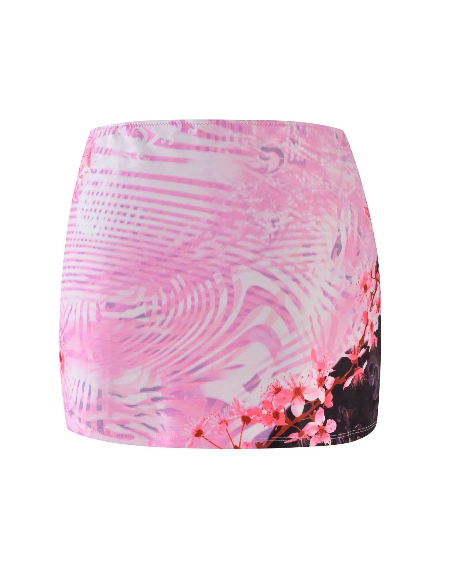 JOVANNA MINI SKIRT - MULTI : ANIMAL : ANIMAL FLORAL BORDER - Image 6